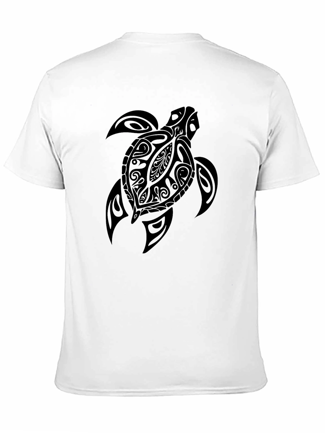 Mens Black Turtle Graphic Tee