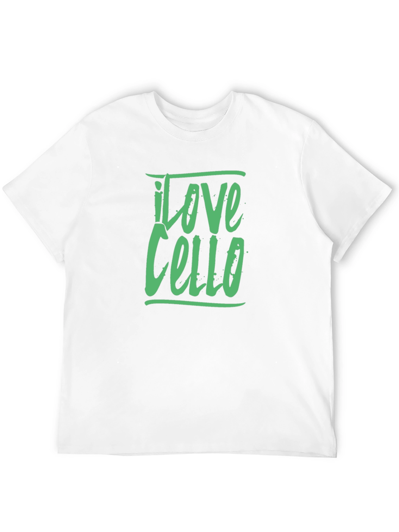 I Love Cello Graphic Tee - Black Cotton T-Shirt