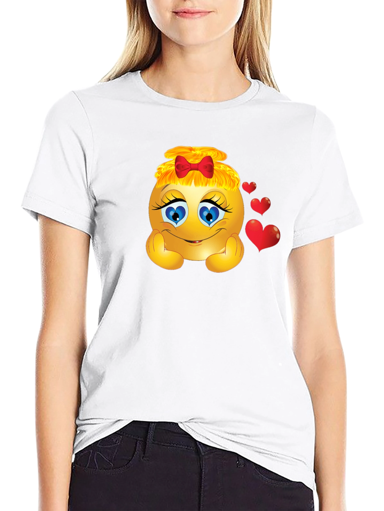 Emoji Girl Graphic T-Shirt - Express Your Emotions
