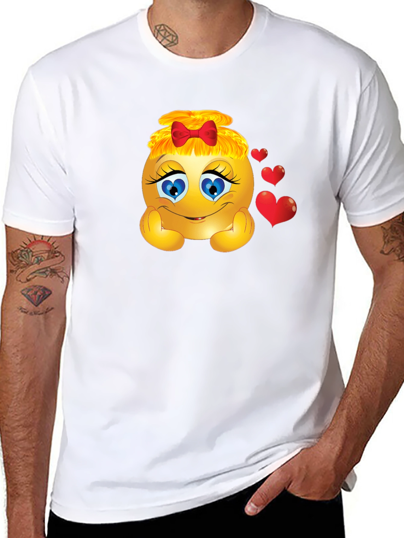 Emoji Girl Graphic T-Shirt - Express Your Emotions