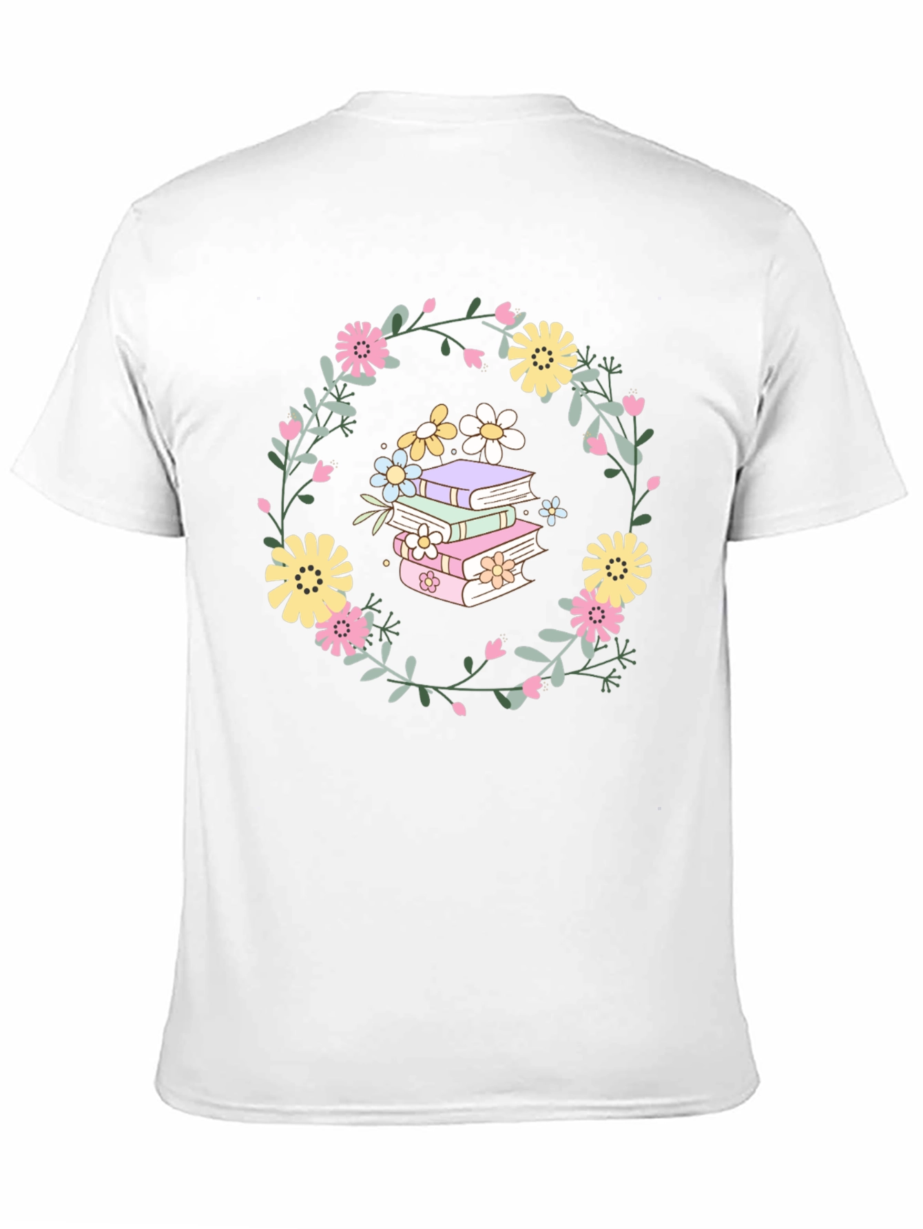 Floral Books T-Shirt