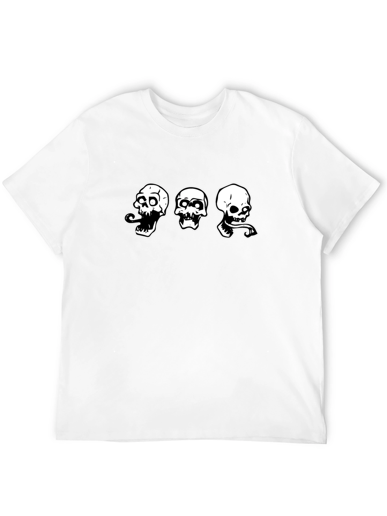 Skull Graphic T-Shirt - Mens Black Tee