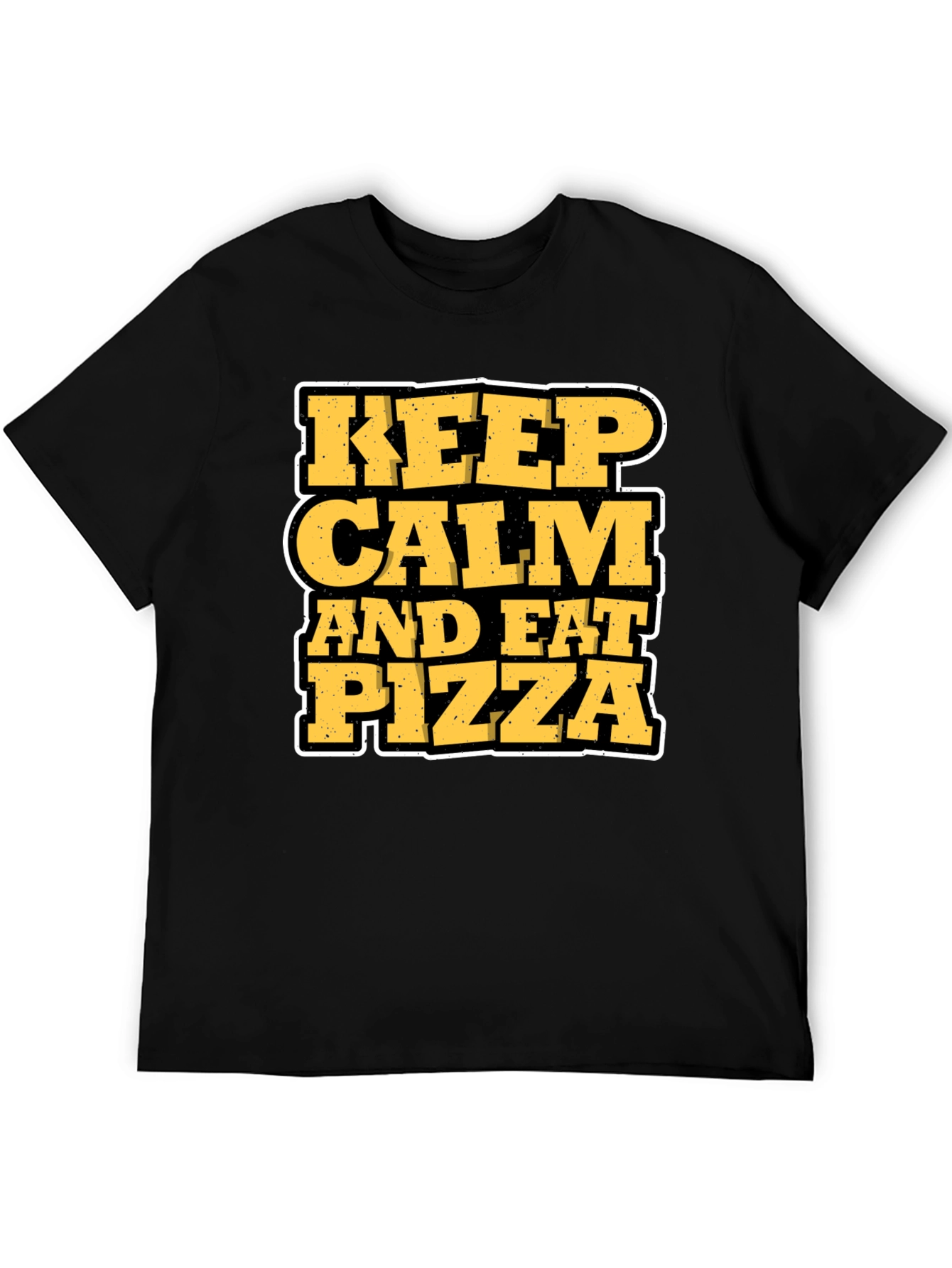 Keep Calm and Eat Pizza Graphic T-Shirt