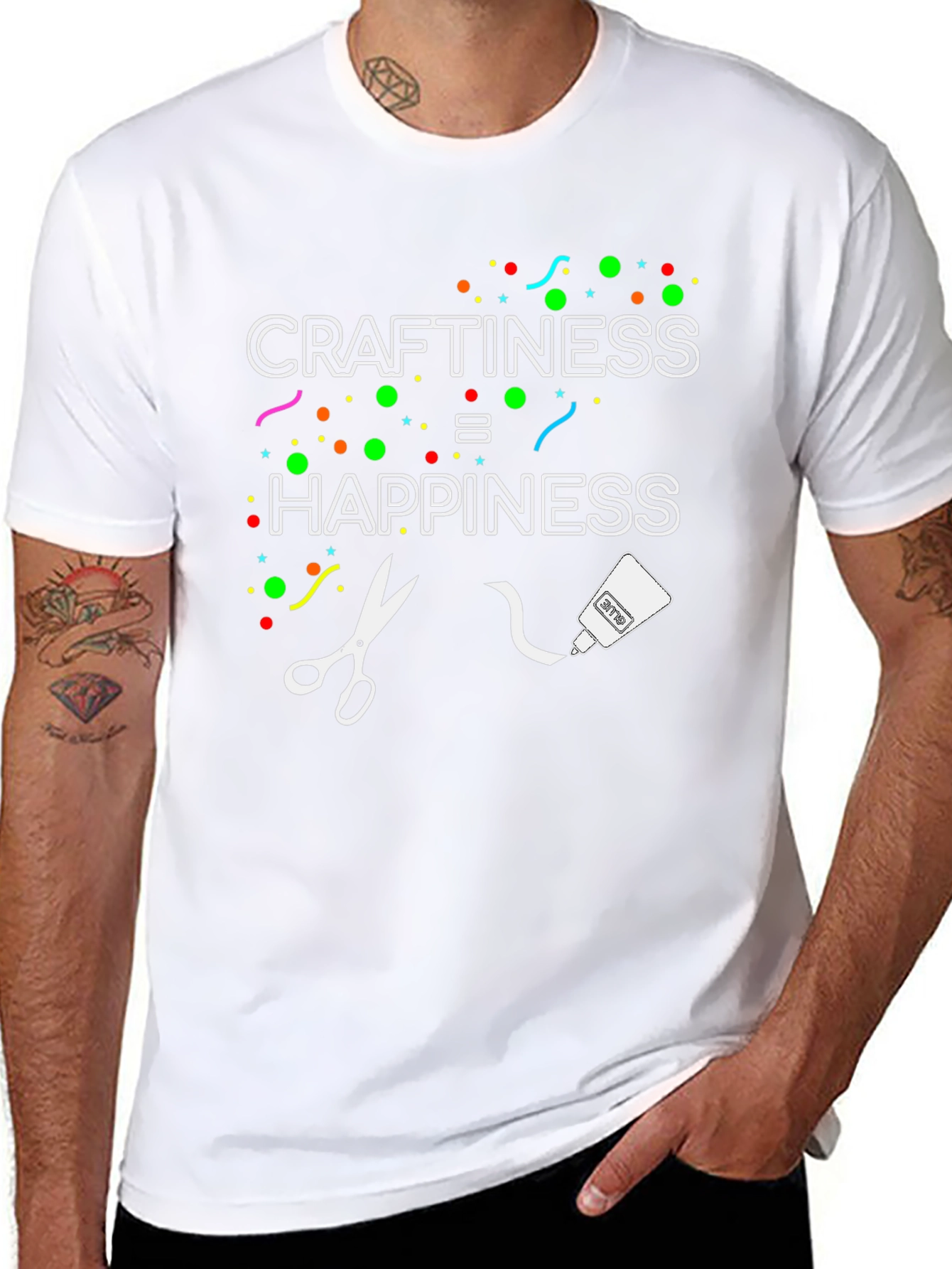 Craftiness = Happiness Graphic Tee