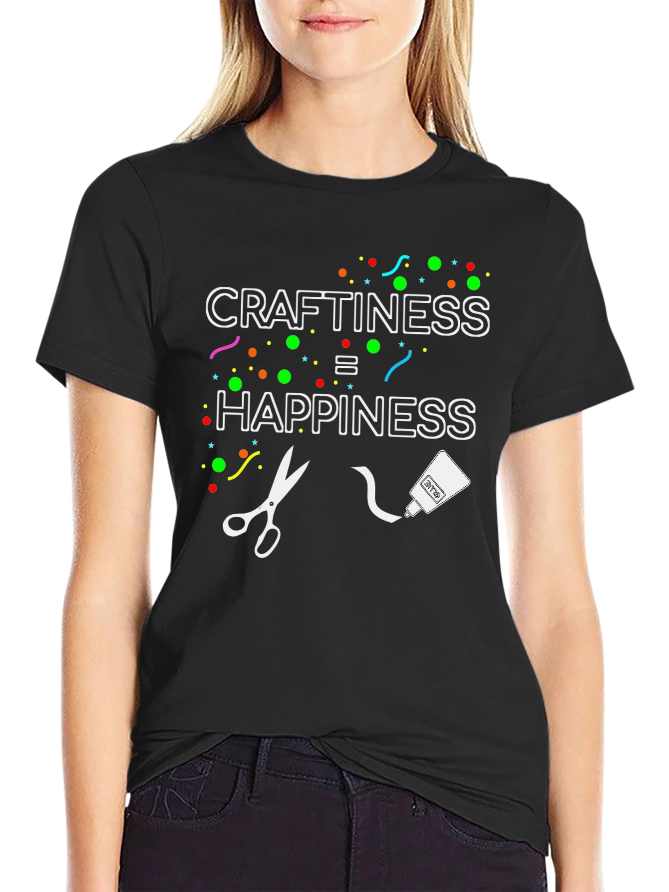 Craftiness = Happiness Graphic Tee