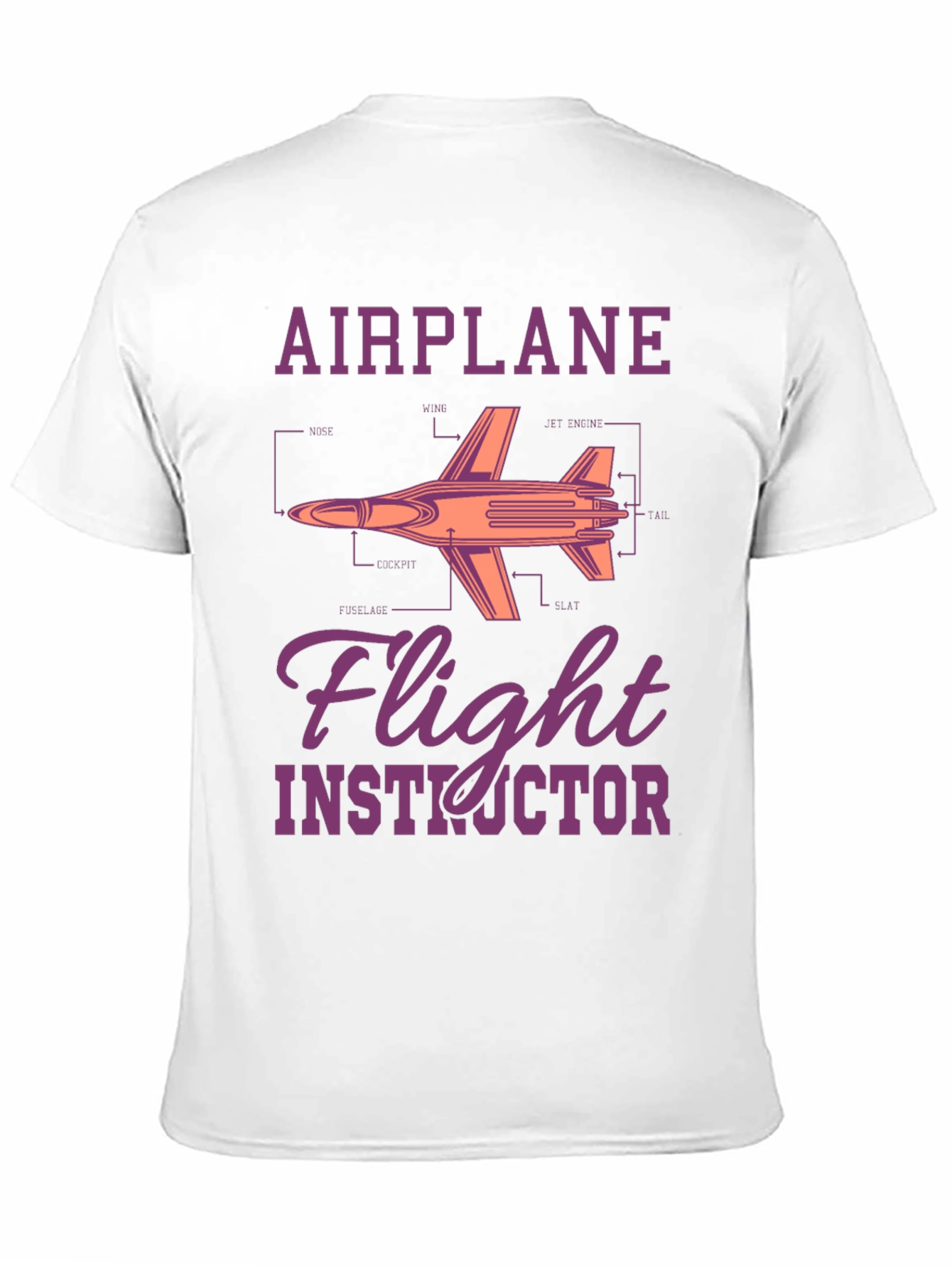 Airplane Flight Instructor Graphic T-Shirt