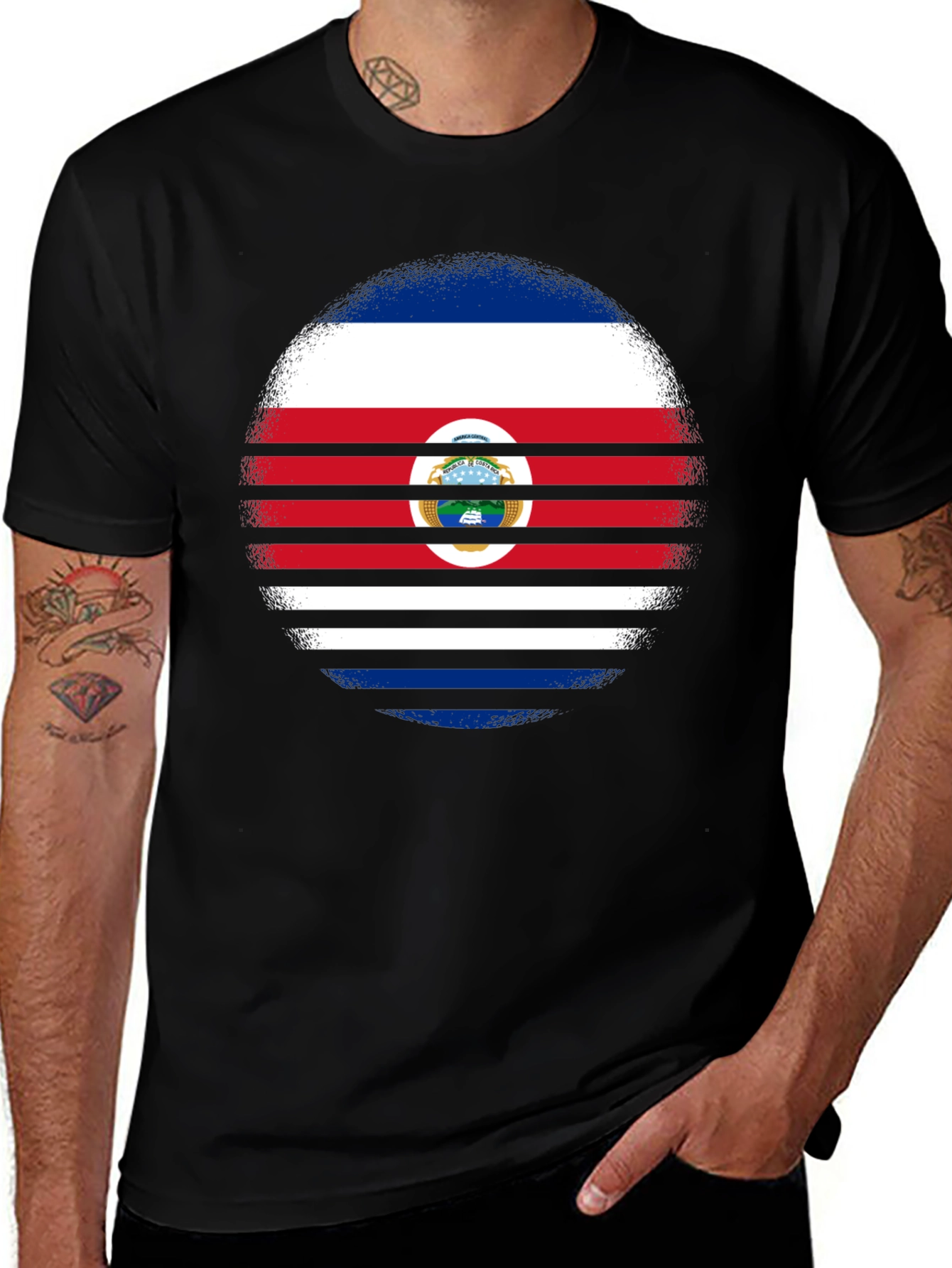 Costa Rica Flag T-Shirt - Graphic Tee