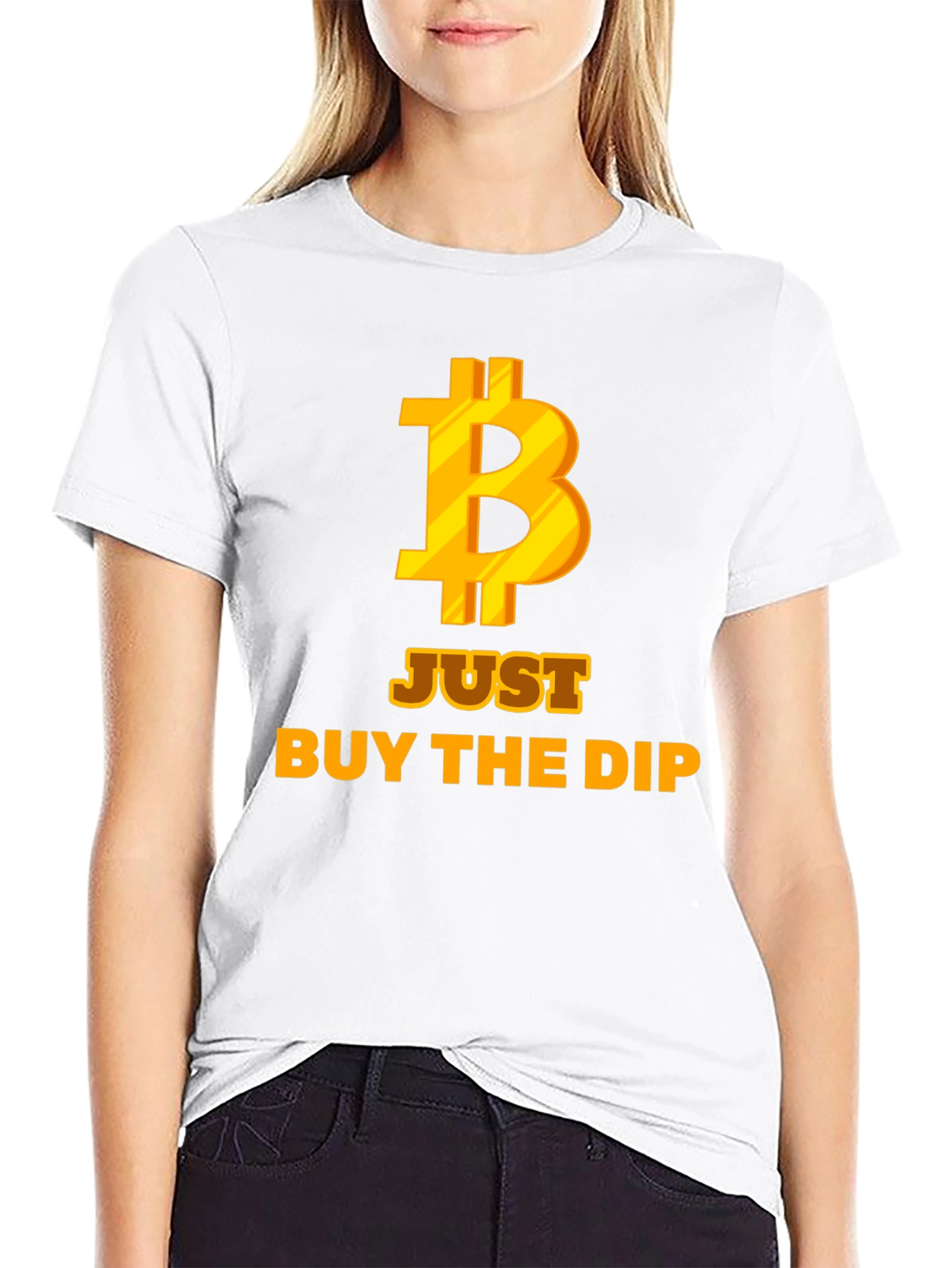 Bitcoin Just Buy the Dip Black T-Shirt