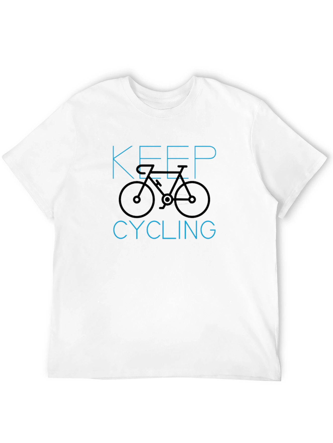 Keep Cycling T-Shirt - Black Graphic Tee
