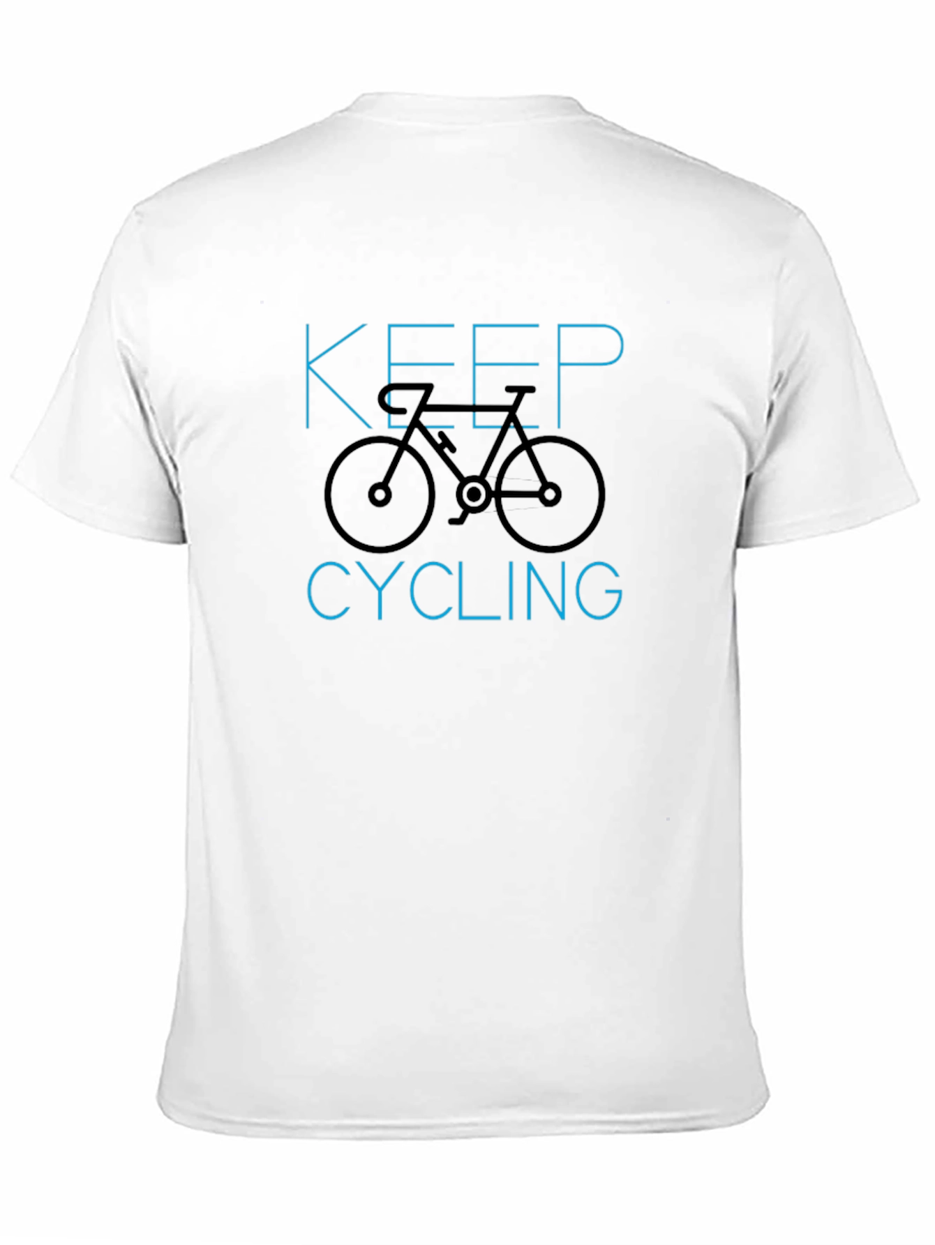 Keep Cycling T-Shirt - Black Graphic Tee