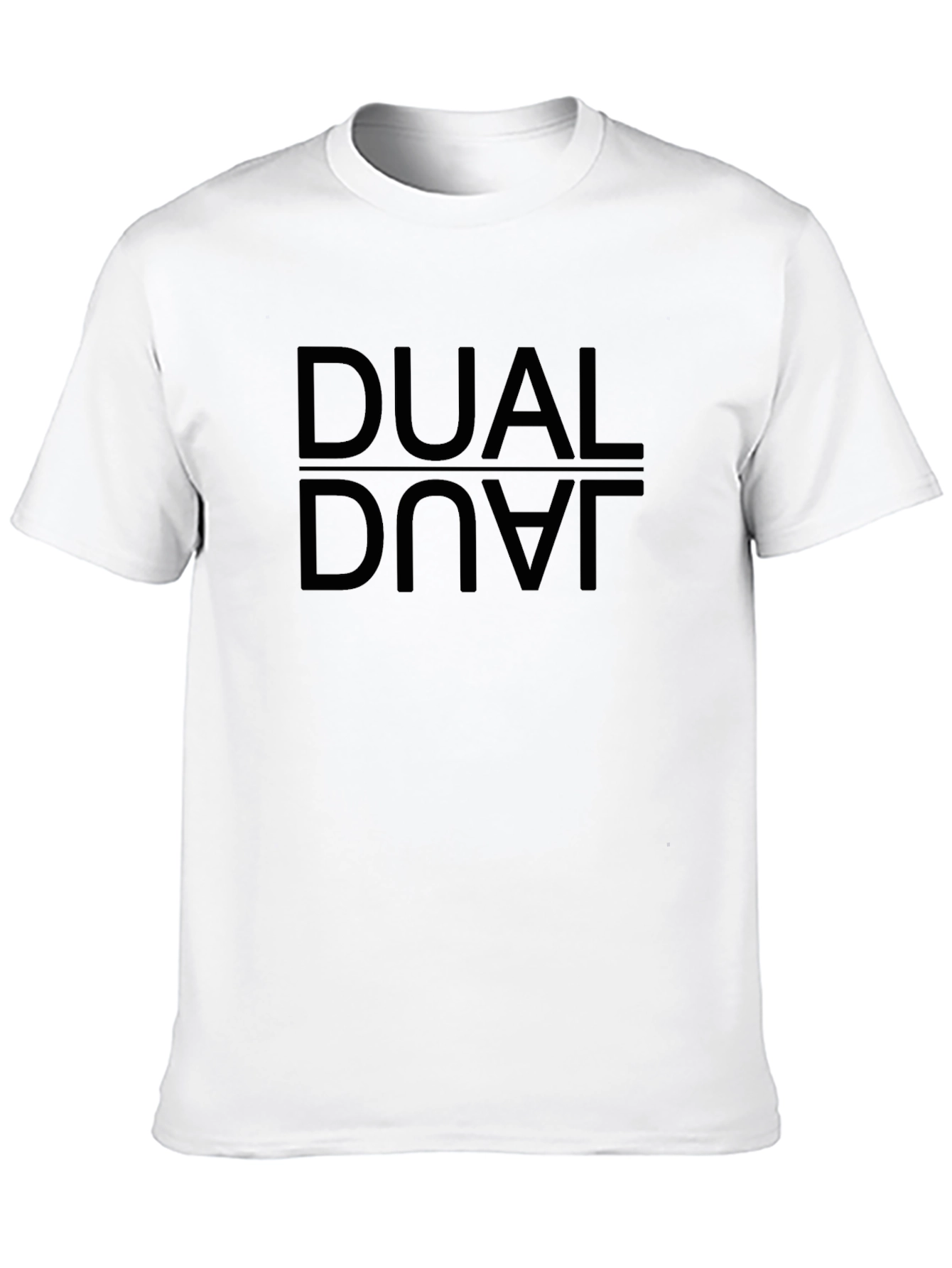 Dual Dove Black T-Shirt - Urban Reflective Design