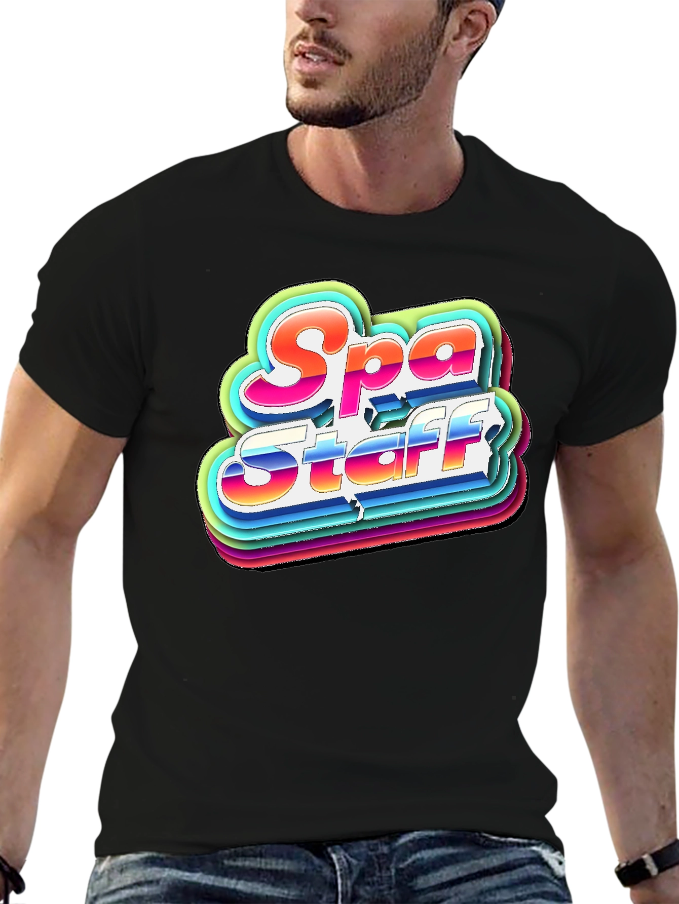 Spa Staff T-Shirt Retro Graphic Tee