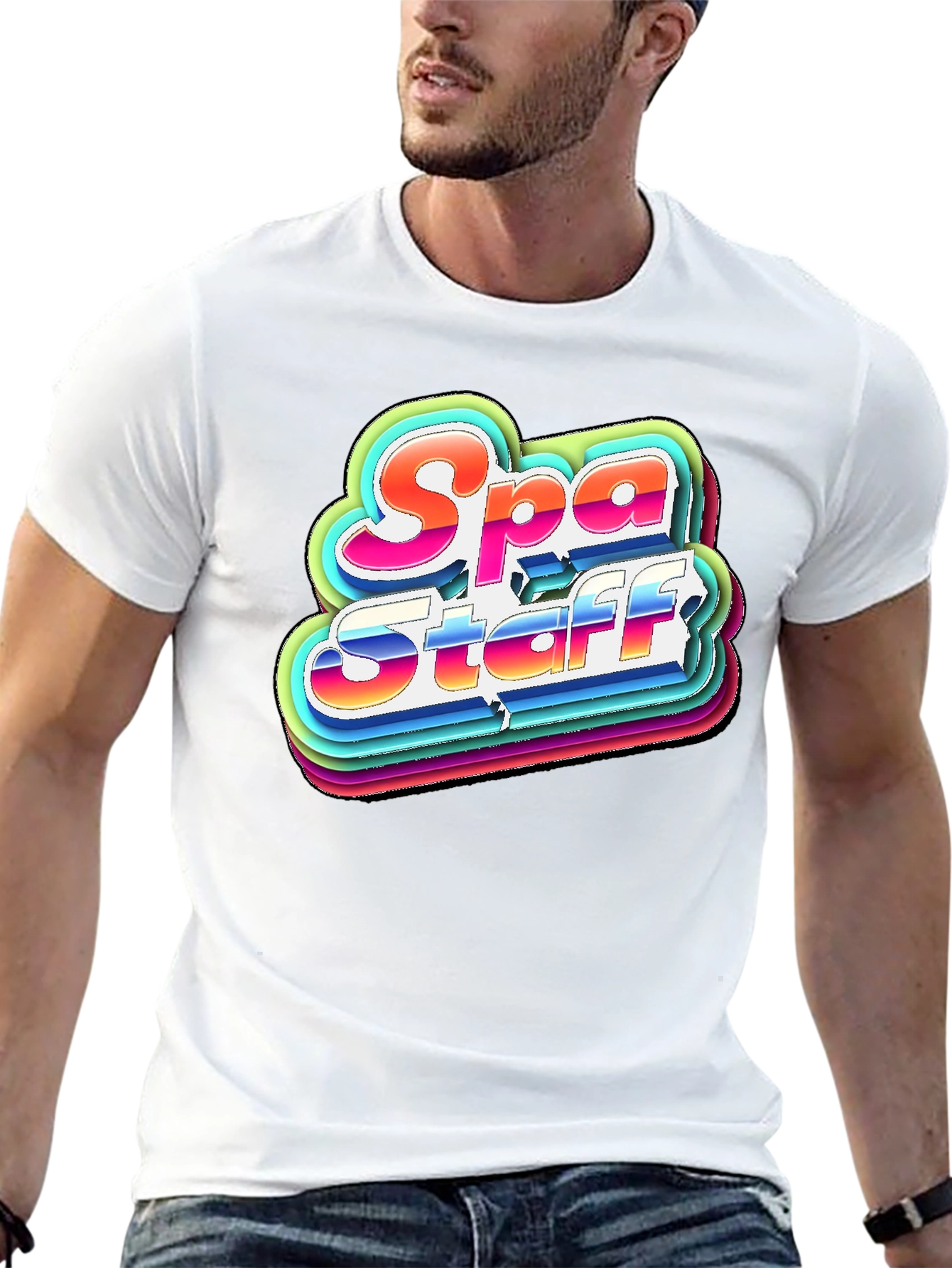 Spa Staff T-Shirt Retro Graphic Tee