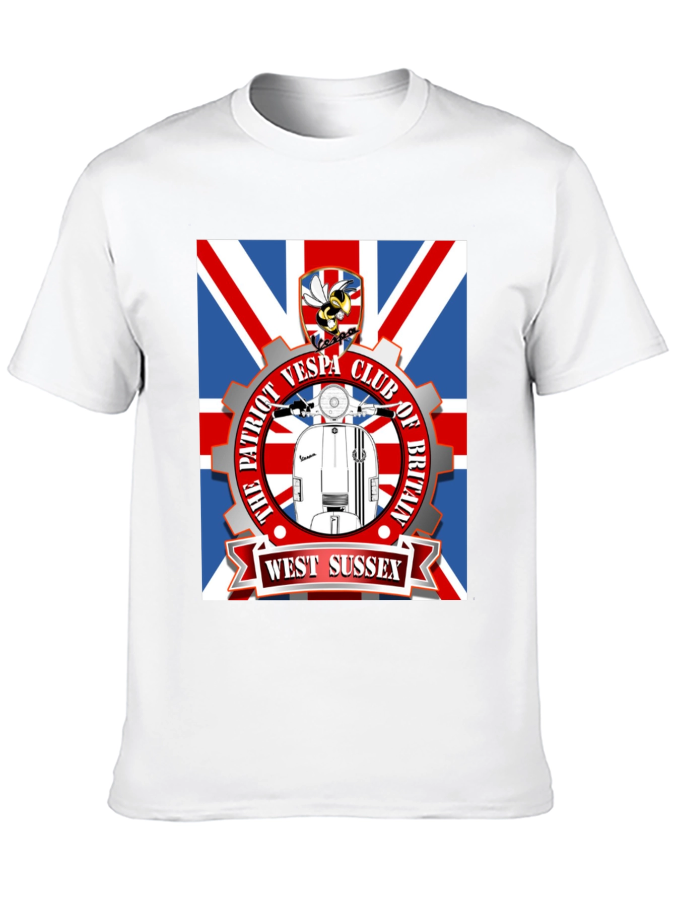 Patriot Vespa Club T-Shirt - West Sussex