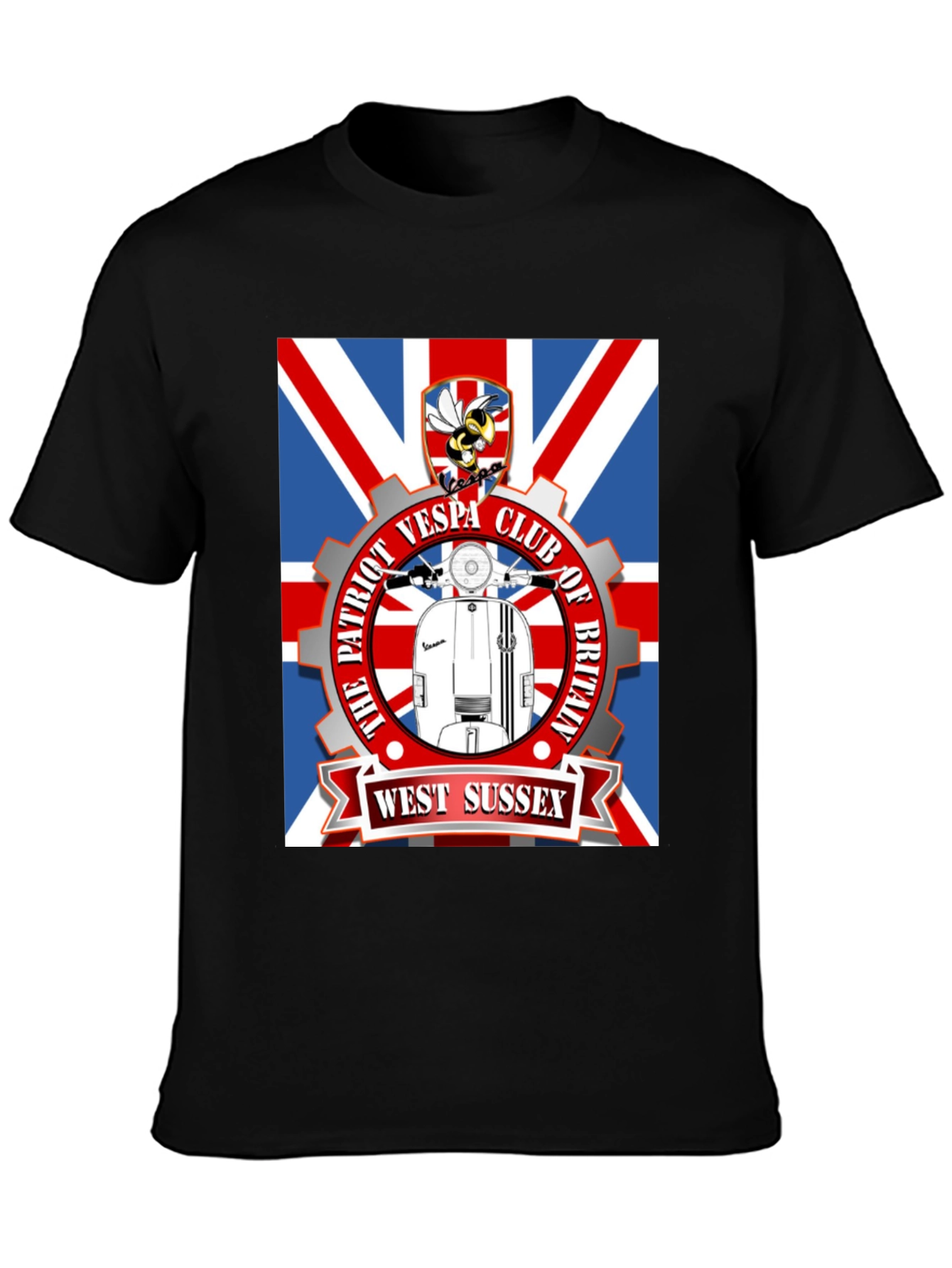 Patriot Vespa Club T-Shirt - West Sussex