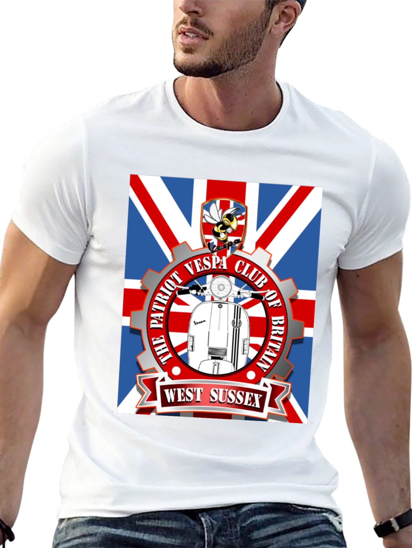 Patriot Vespa Club T-Shirt - West Sussex