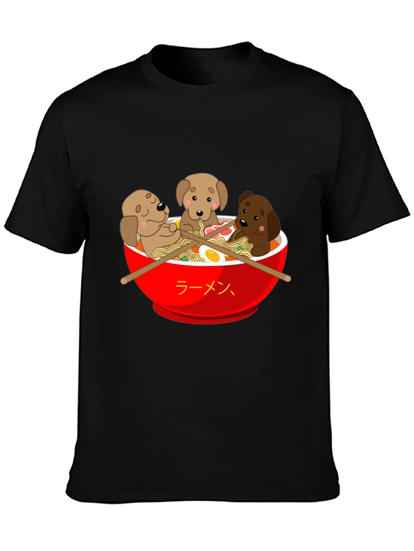 Ramen Puppies Graphic T-Shirt - Cute Dog Lover Tee