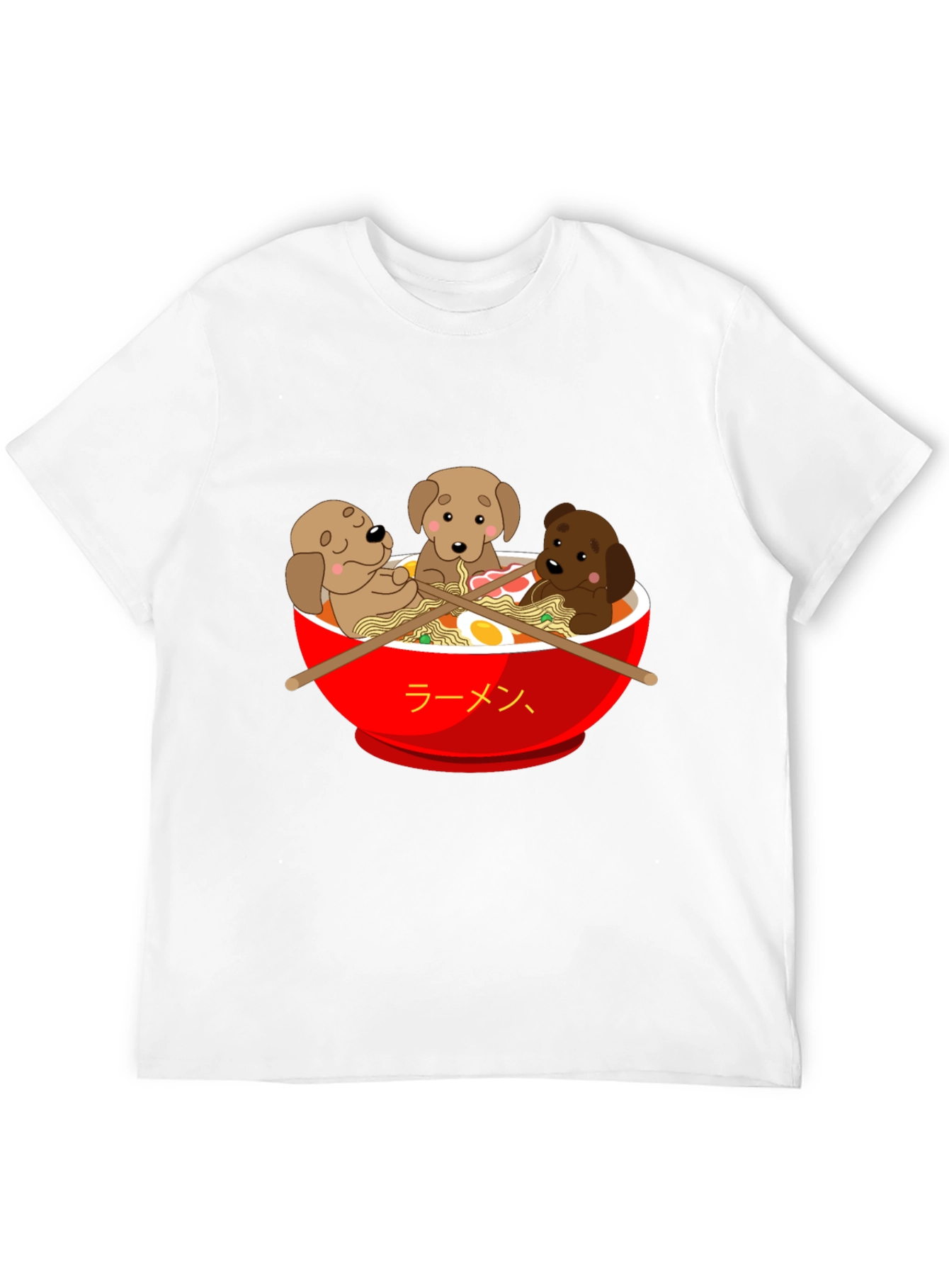 Ramen Puppies Graphic T-Shirt - Cute Dog Lover Tee