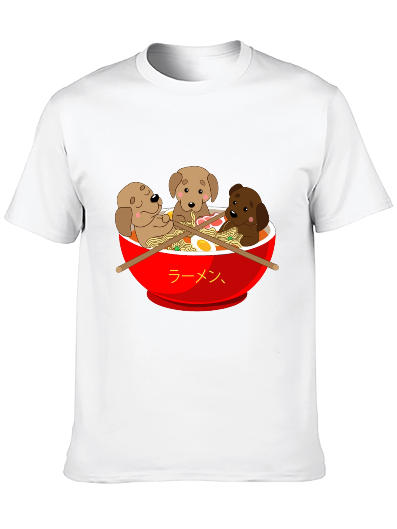 Ramen Puppies Graphic T-Shirt - Cute Dog Lover Tee