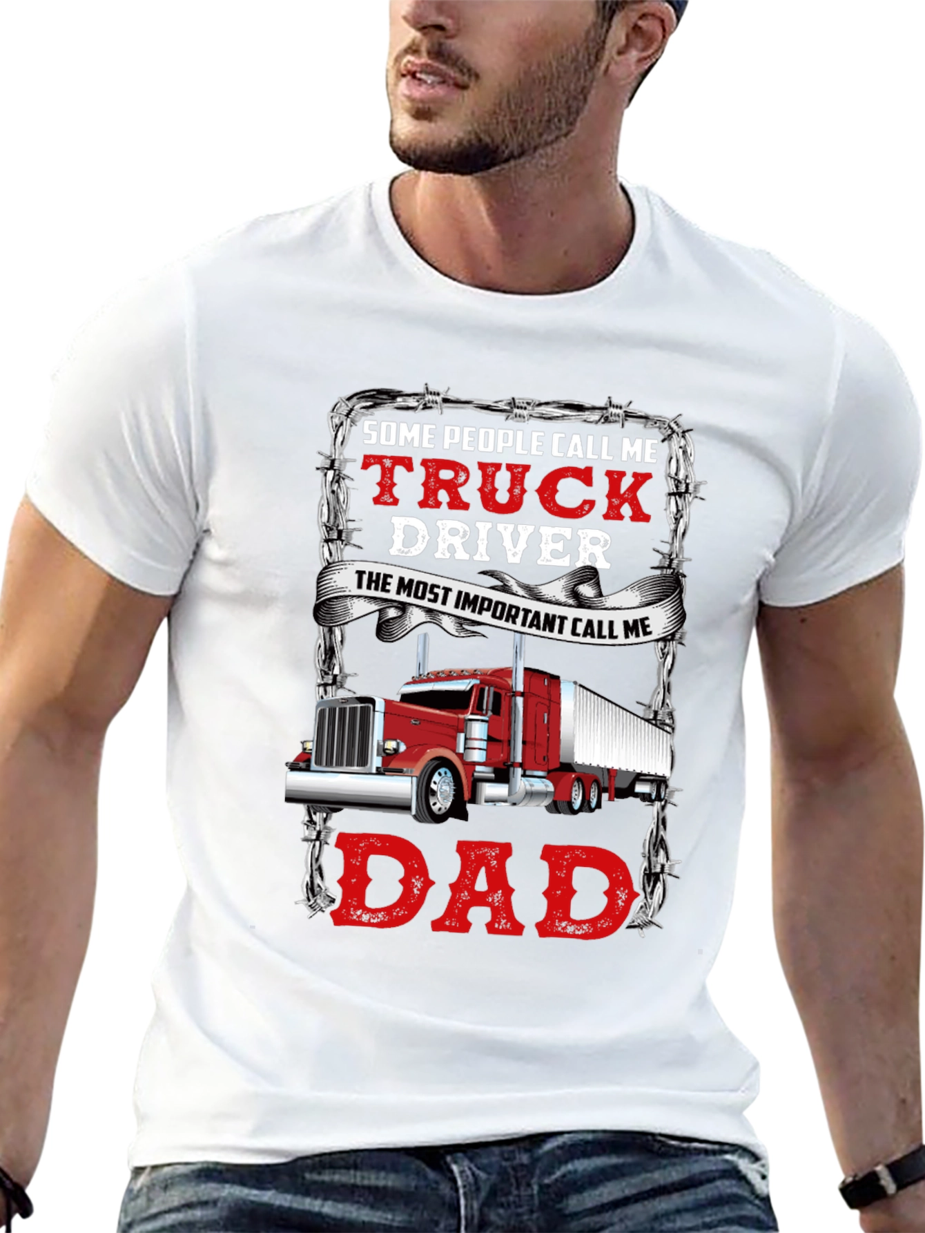 Trucker Dad Graphic Tee - Perfect Gift!