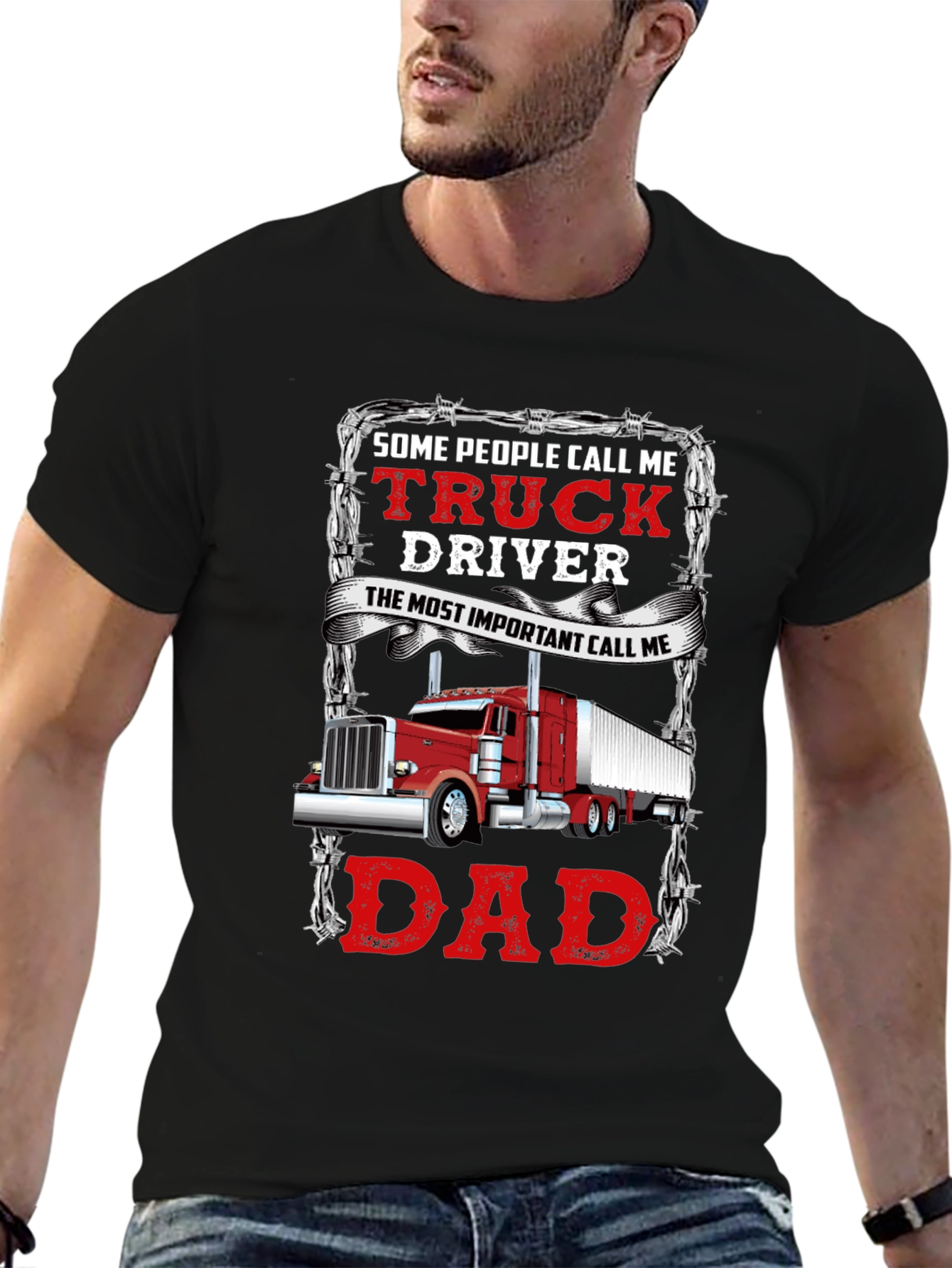 Trucker Dad Graphic Tee - Perfect Gift!