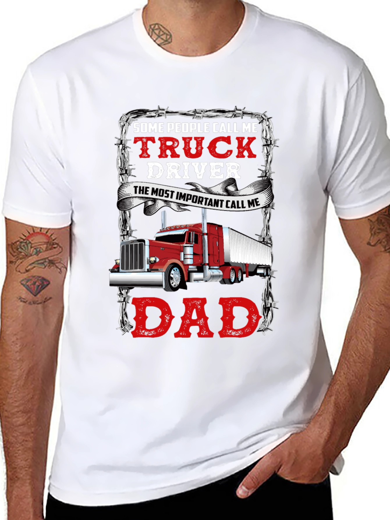 Trucker Dad Graphic Tee - Perfect Gift!