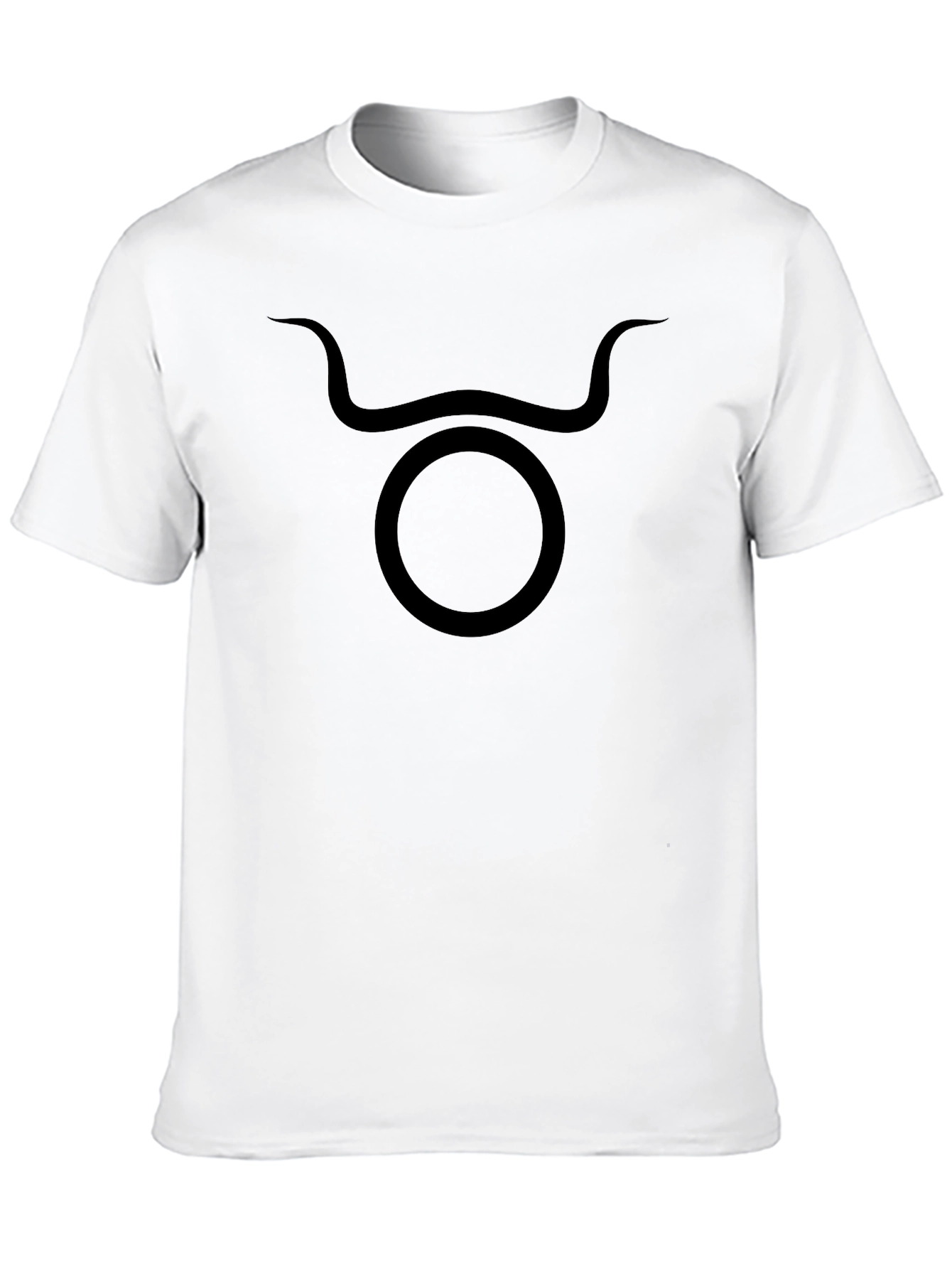 Taurus Zodiac Graphic Tee - Black Cotton Shirt