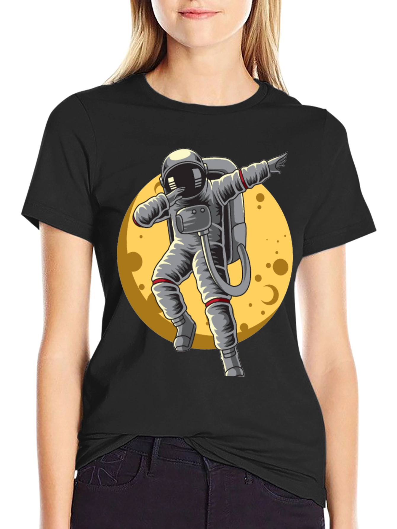 Astronaut Dab T-Shirt - Space Moon Design