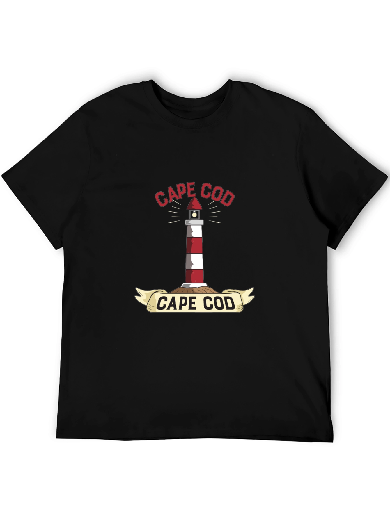 Cape Cod Lighthouse T-Shirt - Nautical Coastal Tee