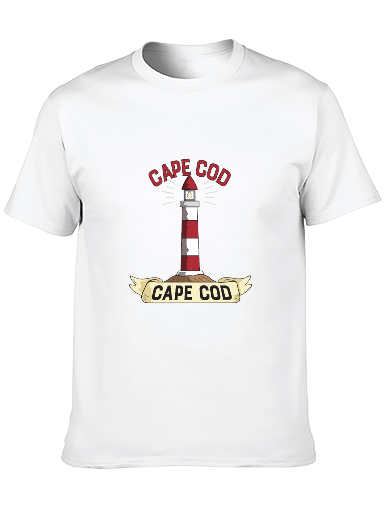 Cape Cod Lighthouse T-Shirt - Nautical Coastal Tee