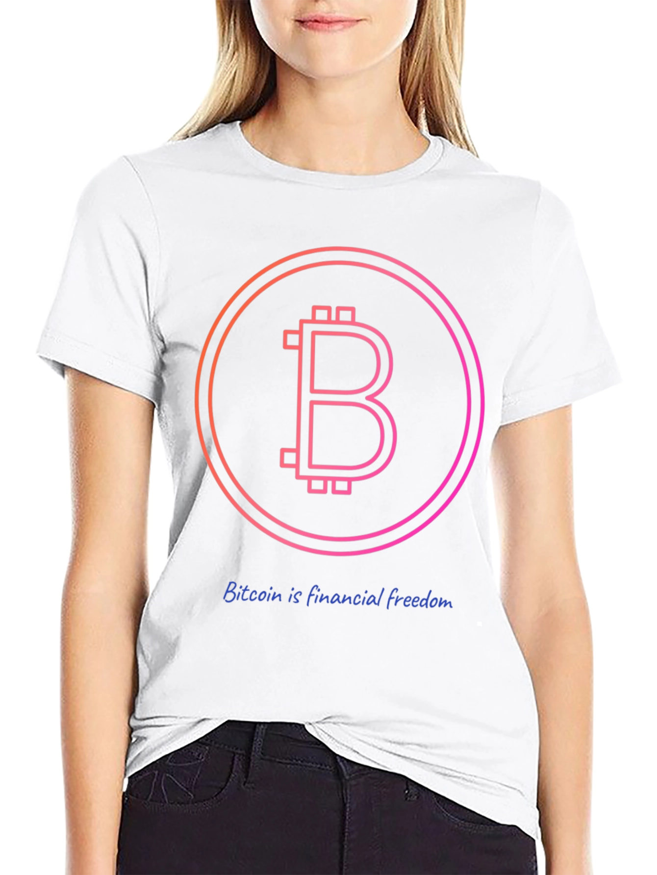 Bitcoin Financial Freedom Black T-Shirt