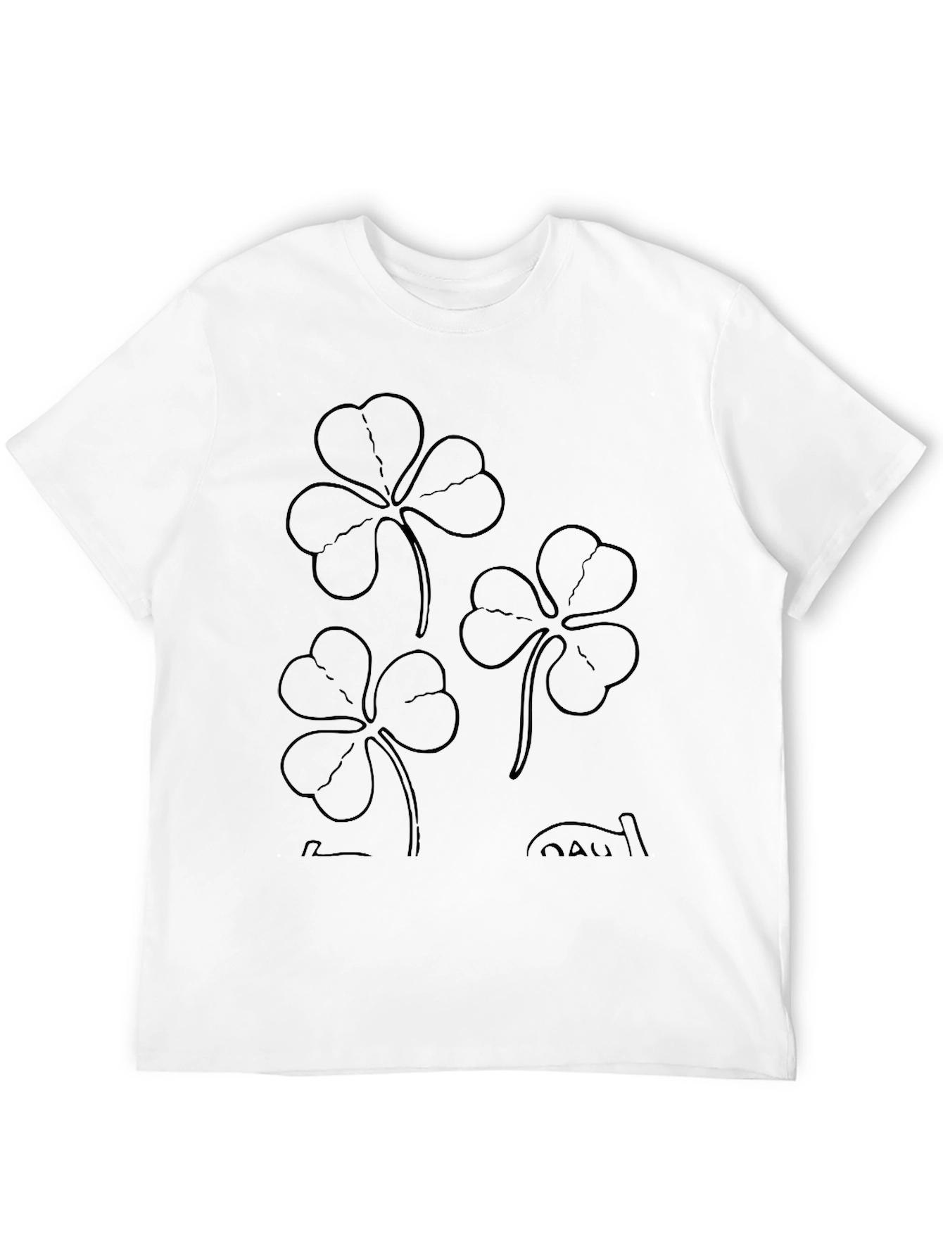 Lucky Clover Graphic Tee - Black