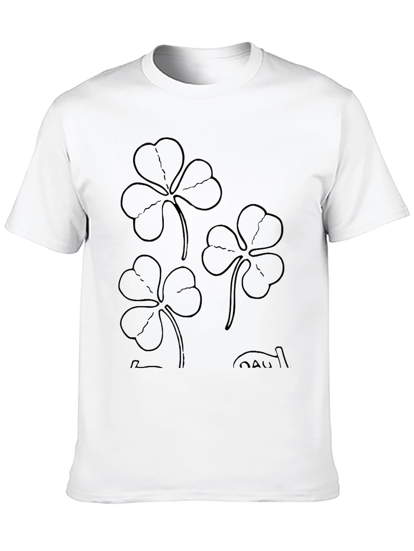 Lucky Clover Graphic Tee - Black