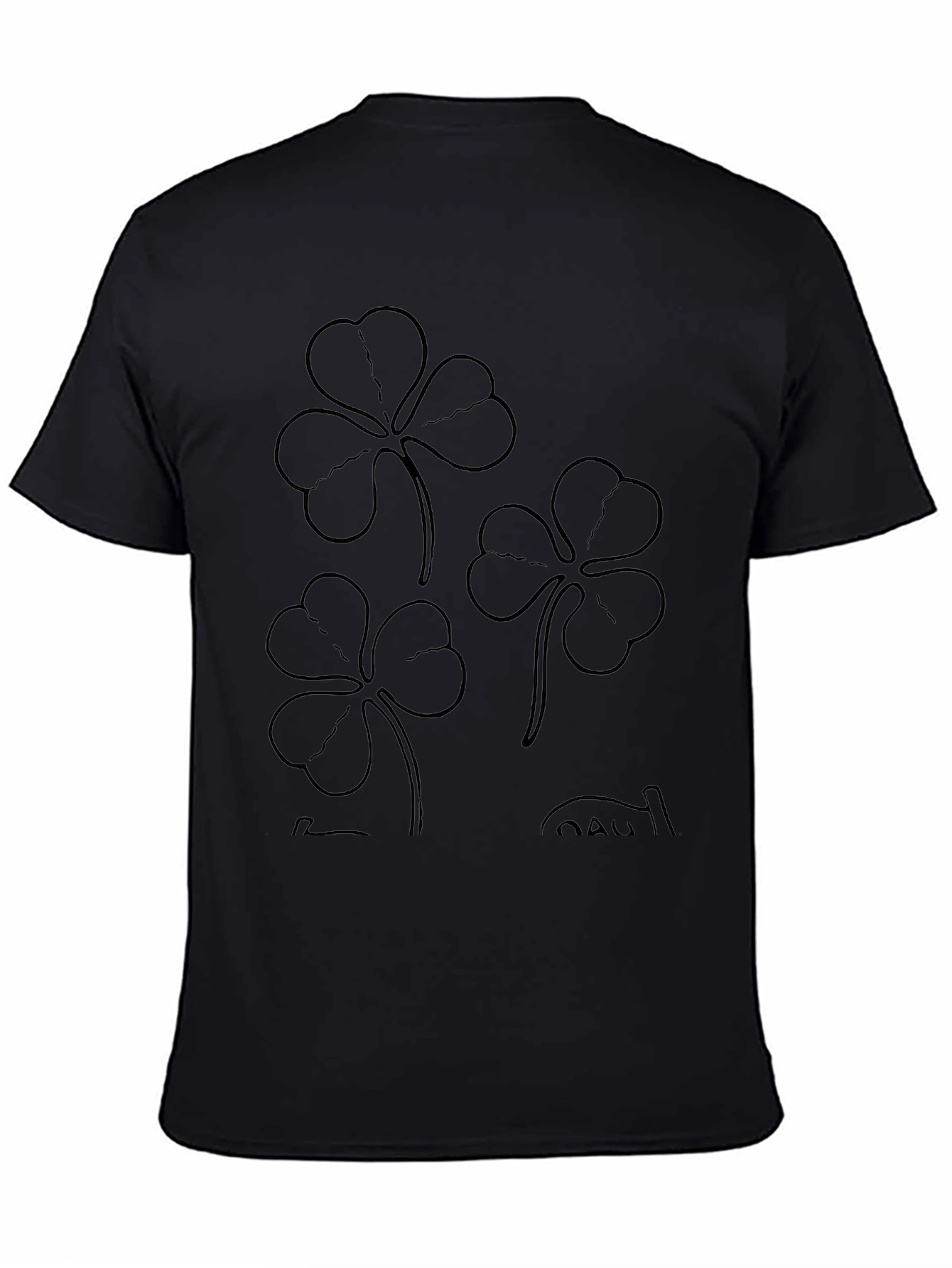 Lucky Clover Graphic Tee - Black