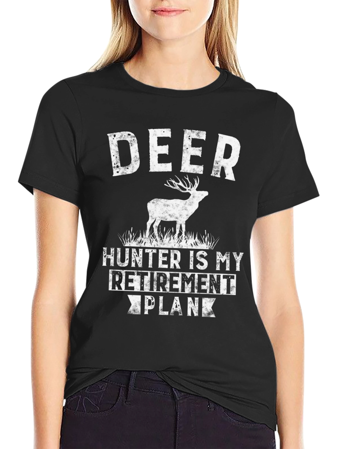 Deer Hunter Retirement Plan Graphic T-Shirt