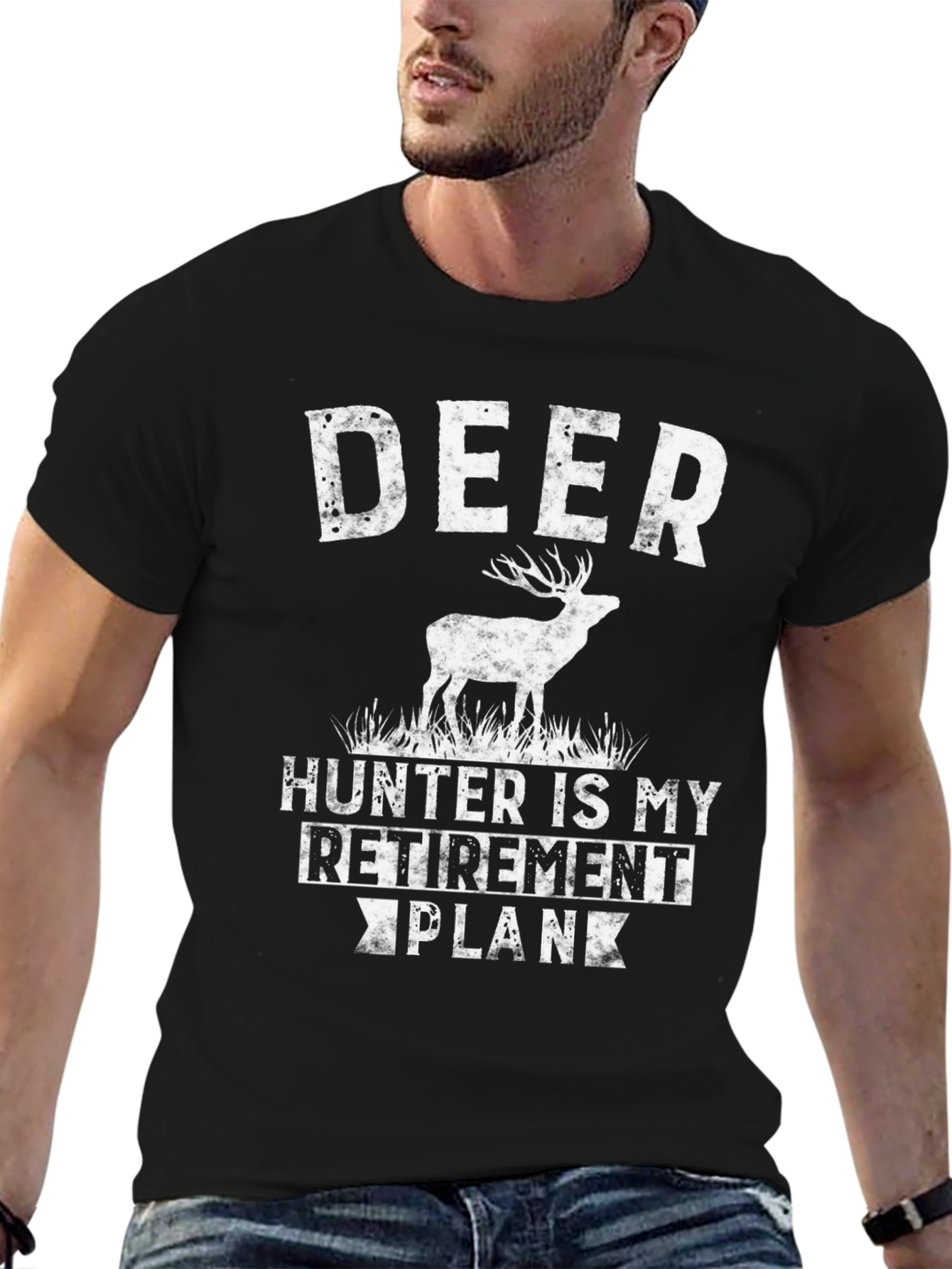 Deer Hunter Retirement Plan Graphic T-Shirt