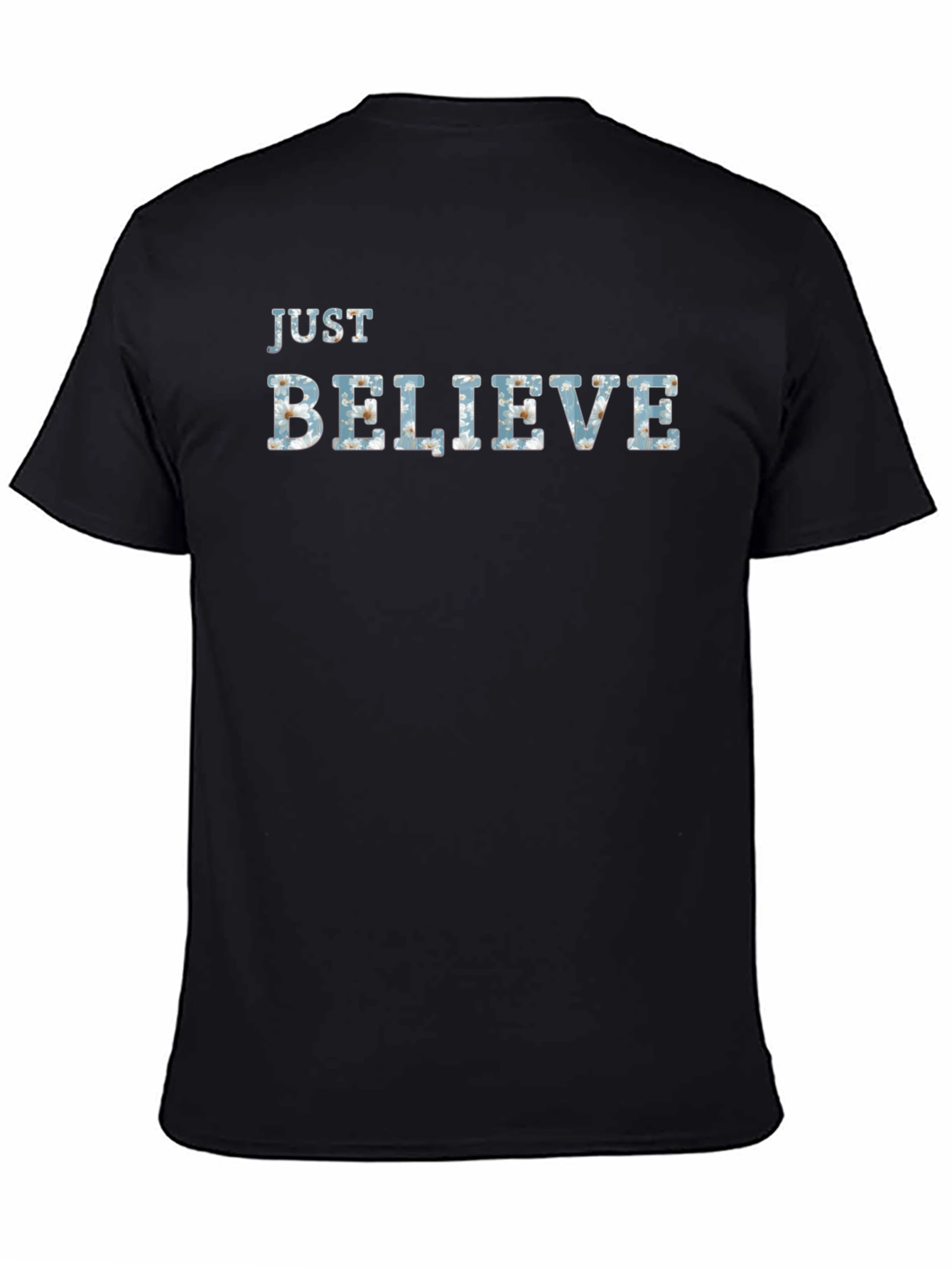 Just Believe Graphic Tee - Mens Black T-Shirt