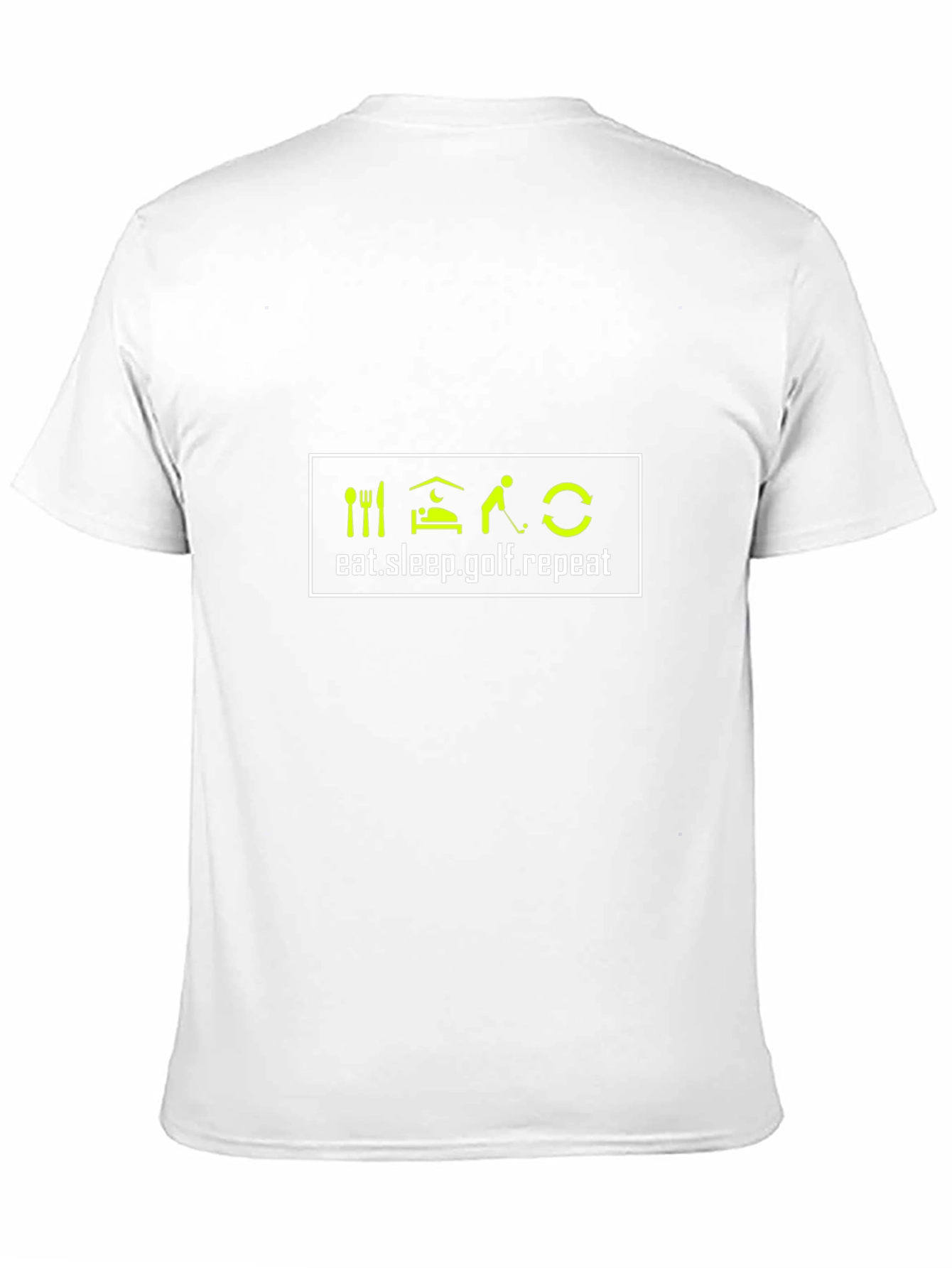 Eat Sleep Golf Repeat Black T-Shirt