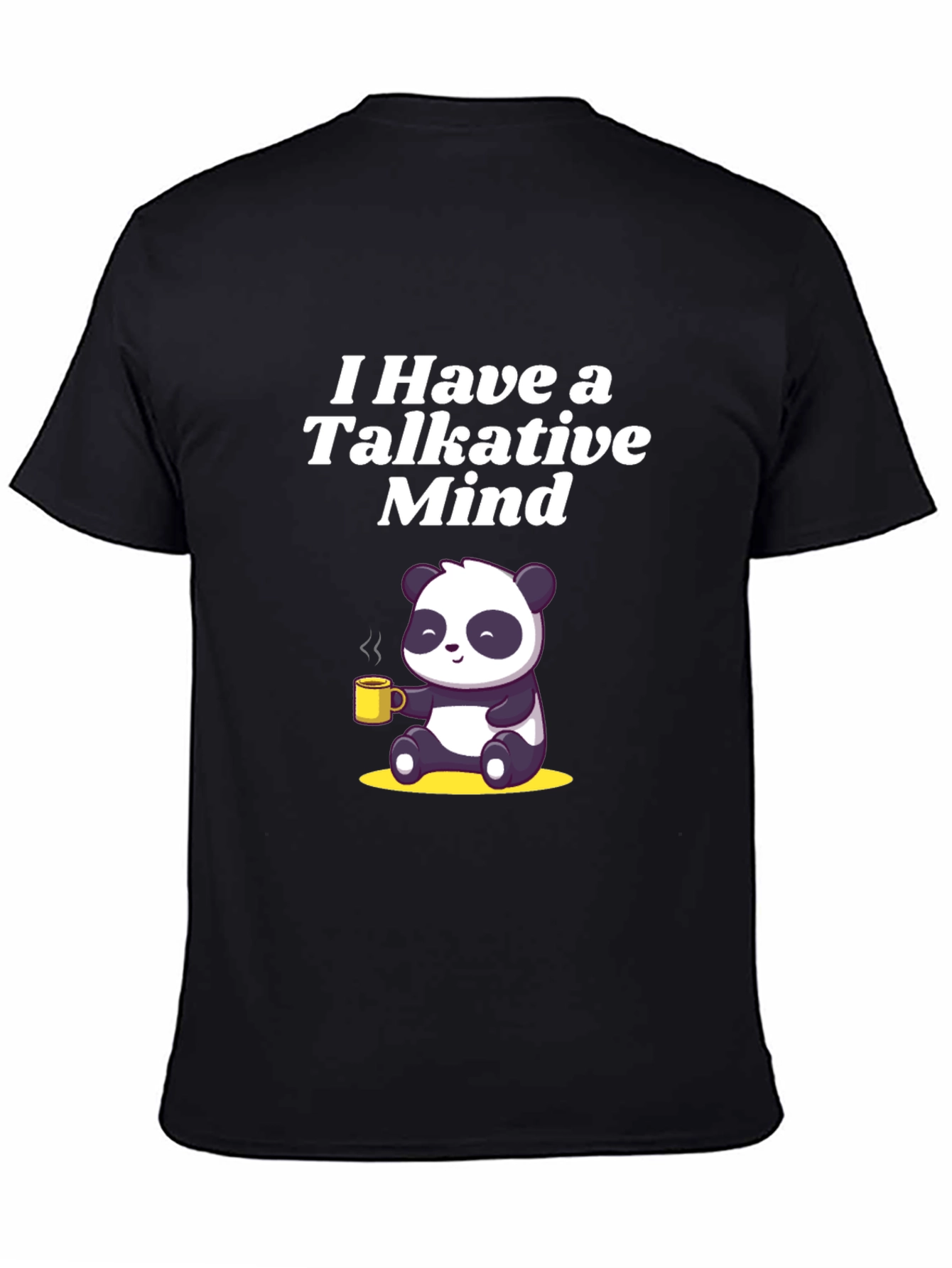 Talkative Mind Panda T-Shirt - Cute & Comfy