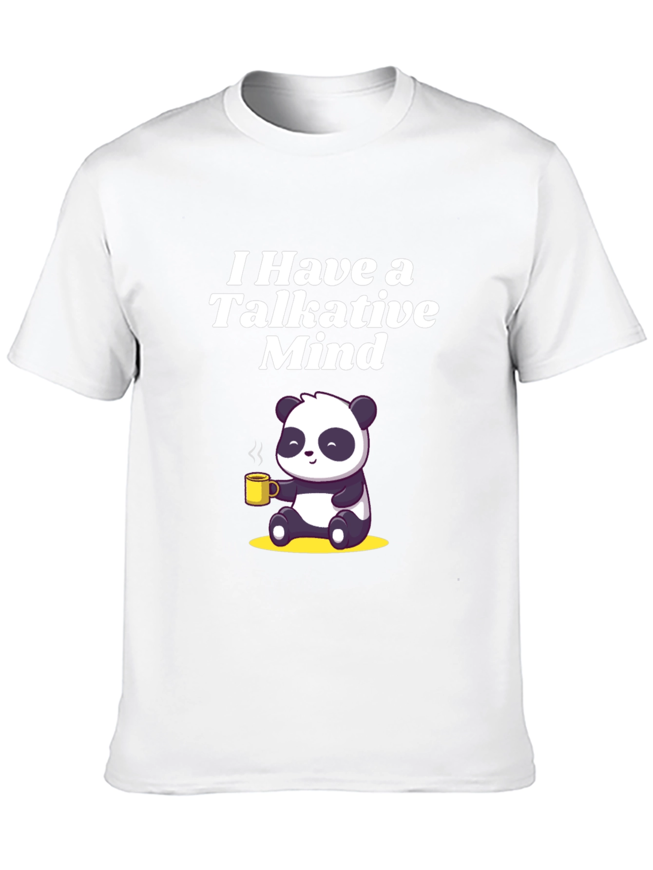 Talkative Mind Panda T-Shirt - Cute & Comfy