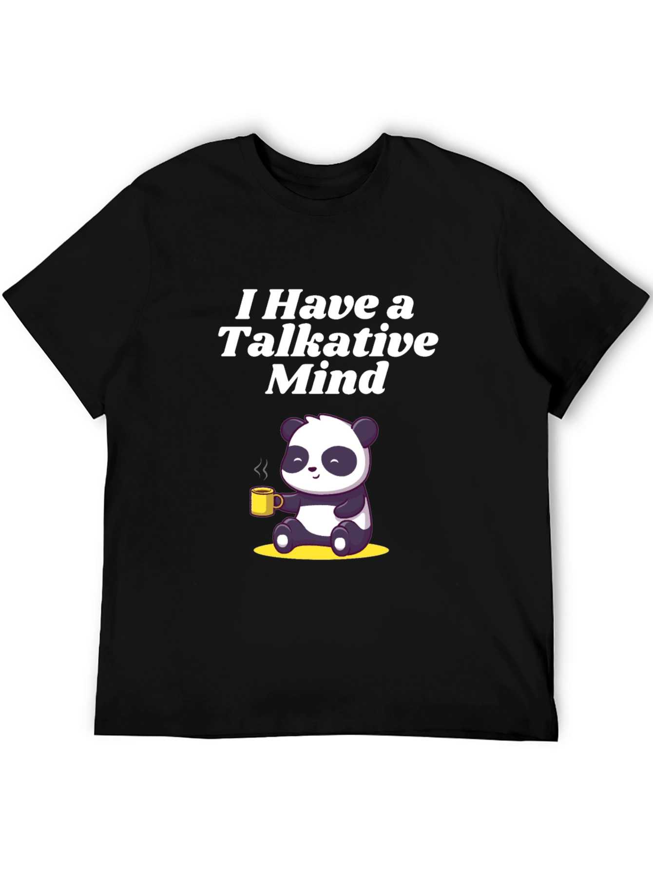 Talkative Mind Panda T-Shirt - Cute & Comfy