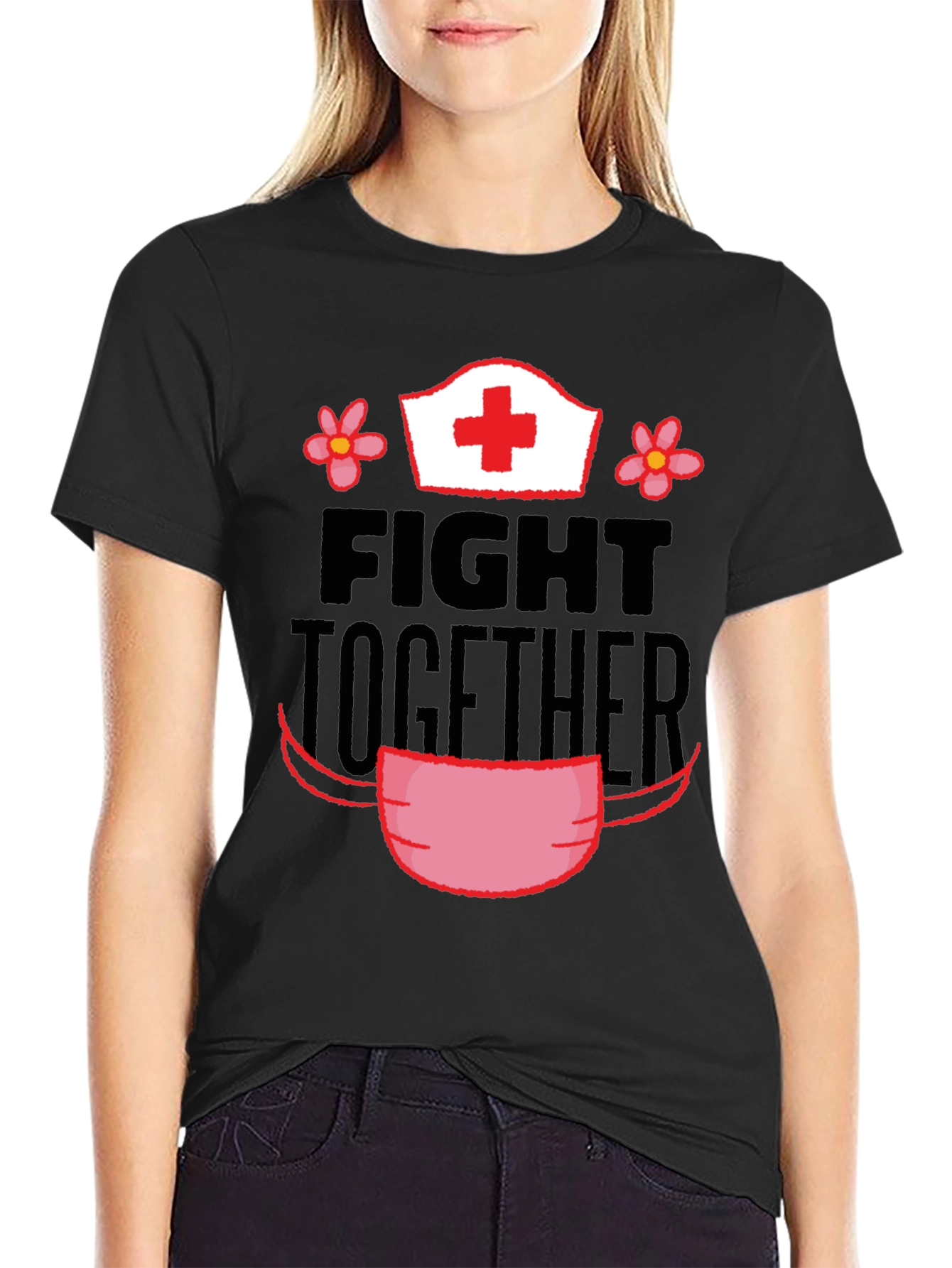 Fight Together Nurse Graphic Tee