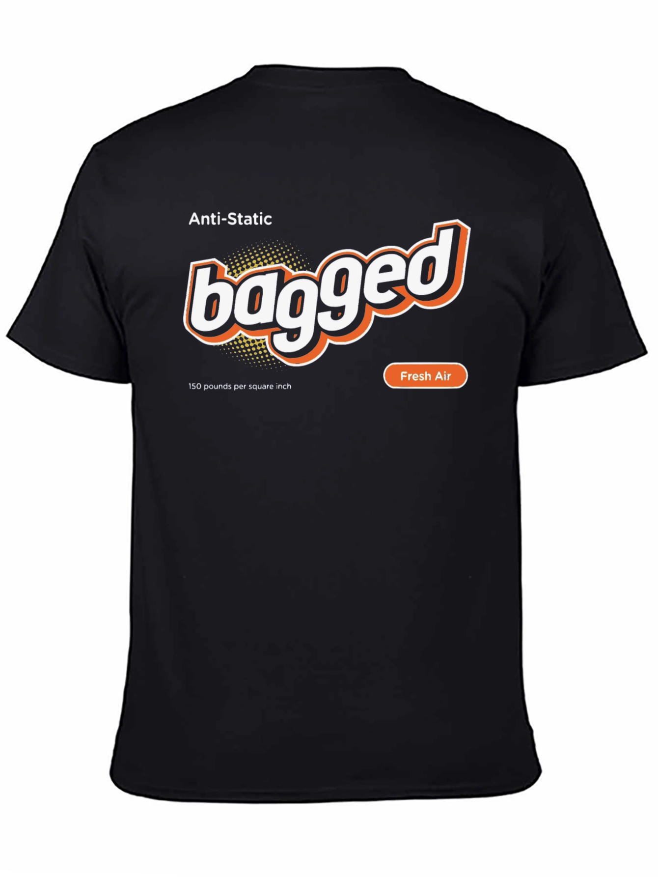 Bagged Anti-Static Fresh Air Black T-Shirt