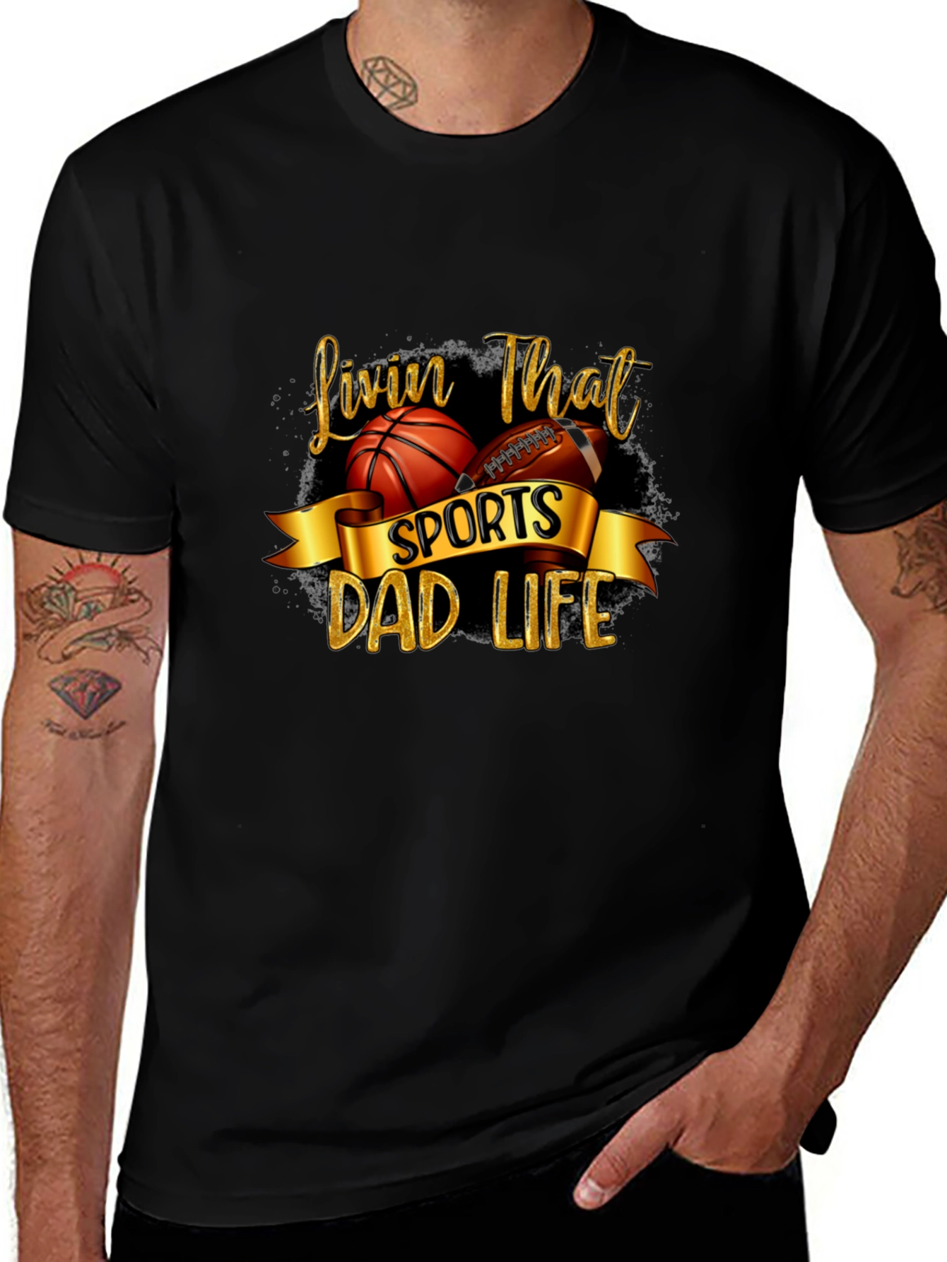 Sports Dad Life Graphic Tee