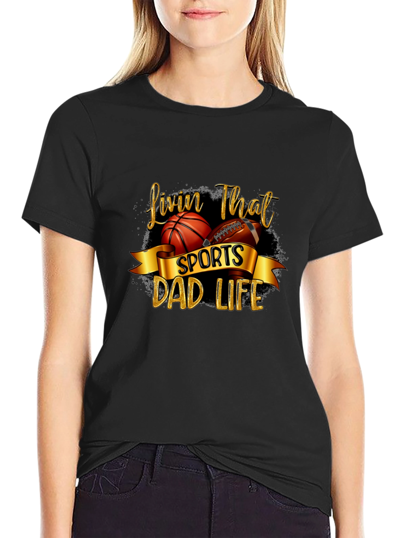 Sports Dad Life Graphic Tee