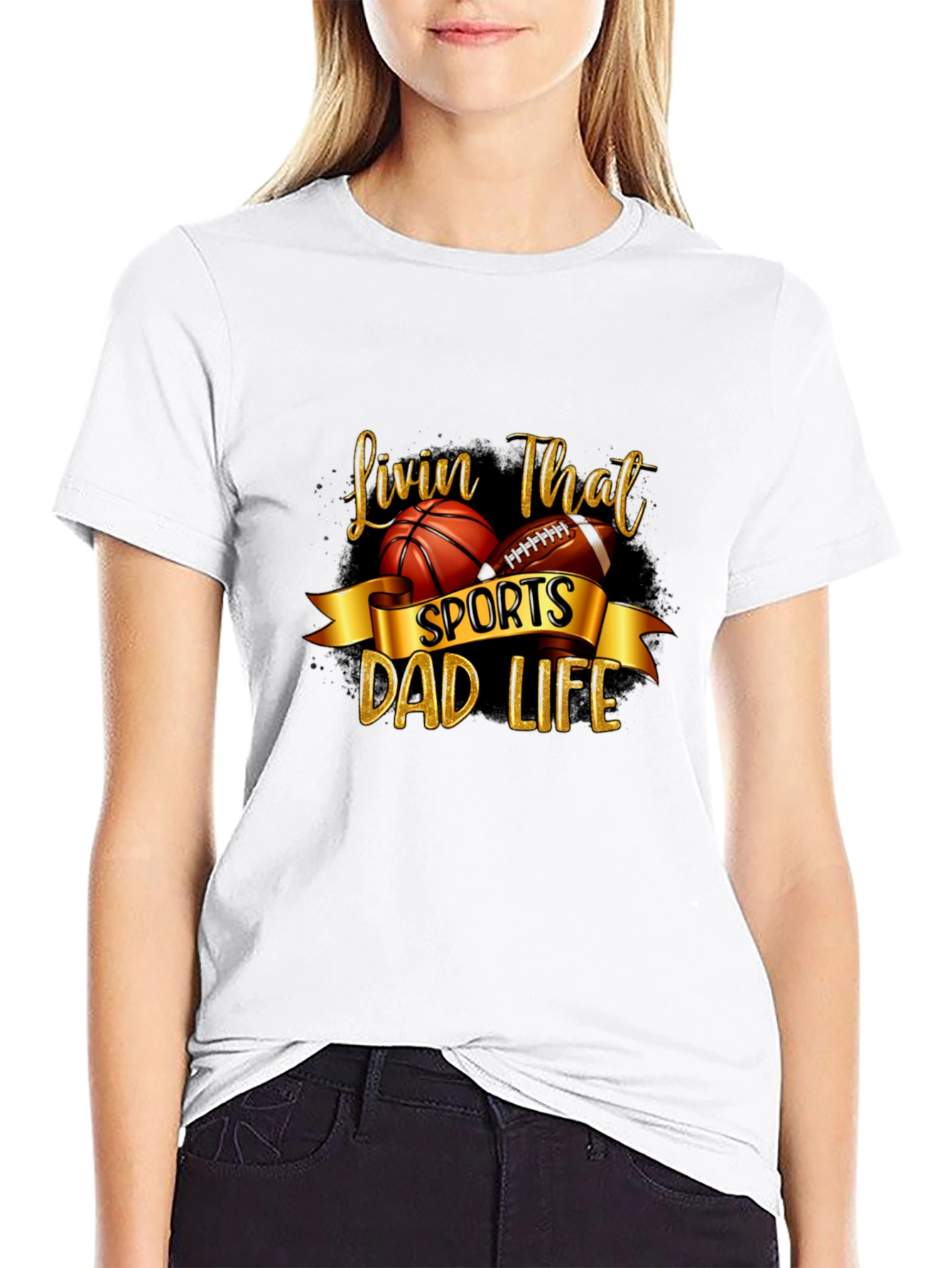 Sports Dad Life Graphic Tee