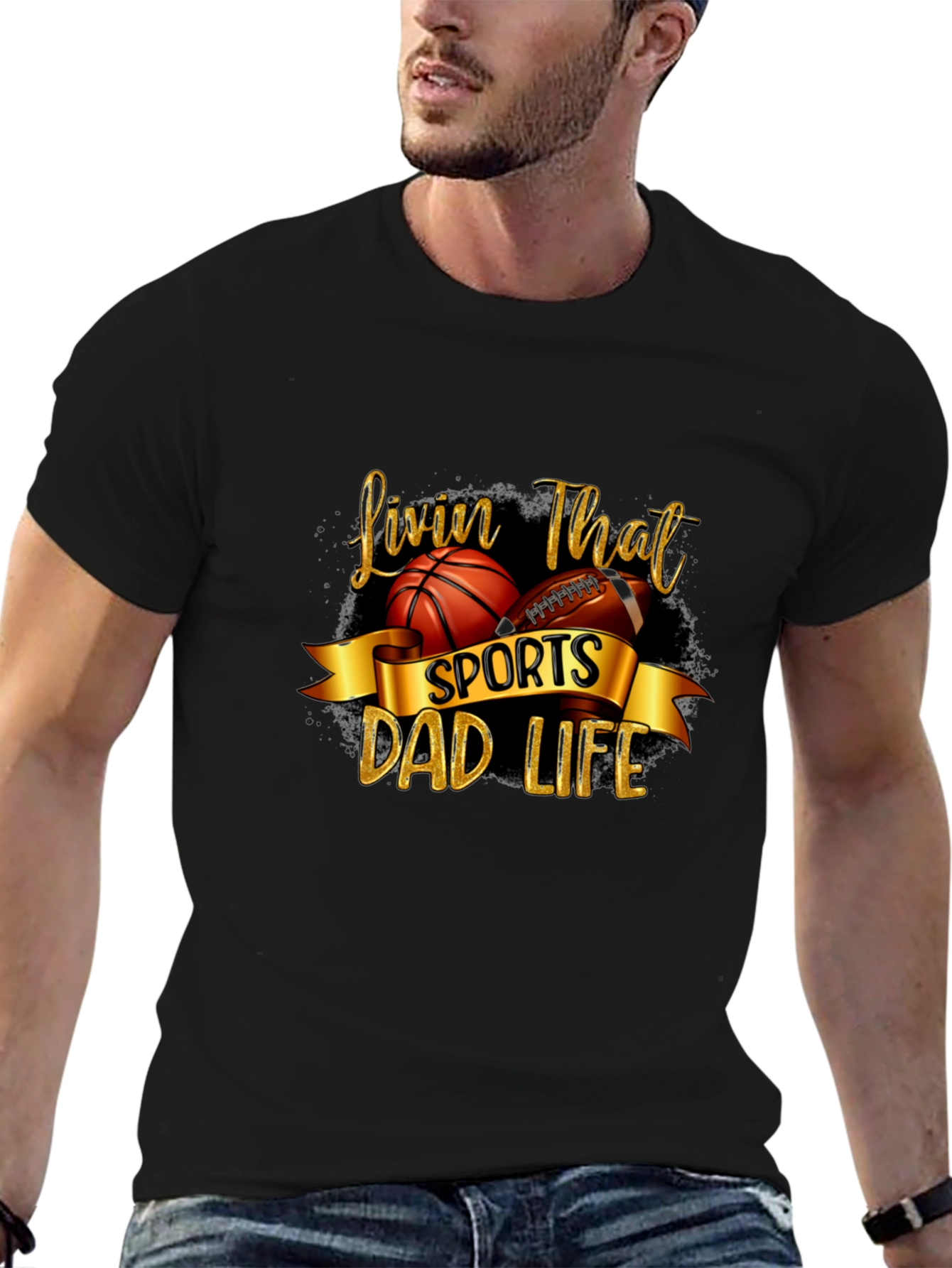 Sports Dad Life Graphic Tee