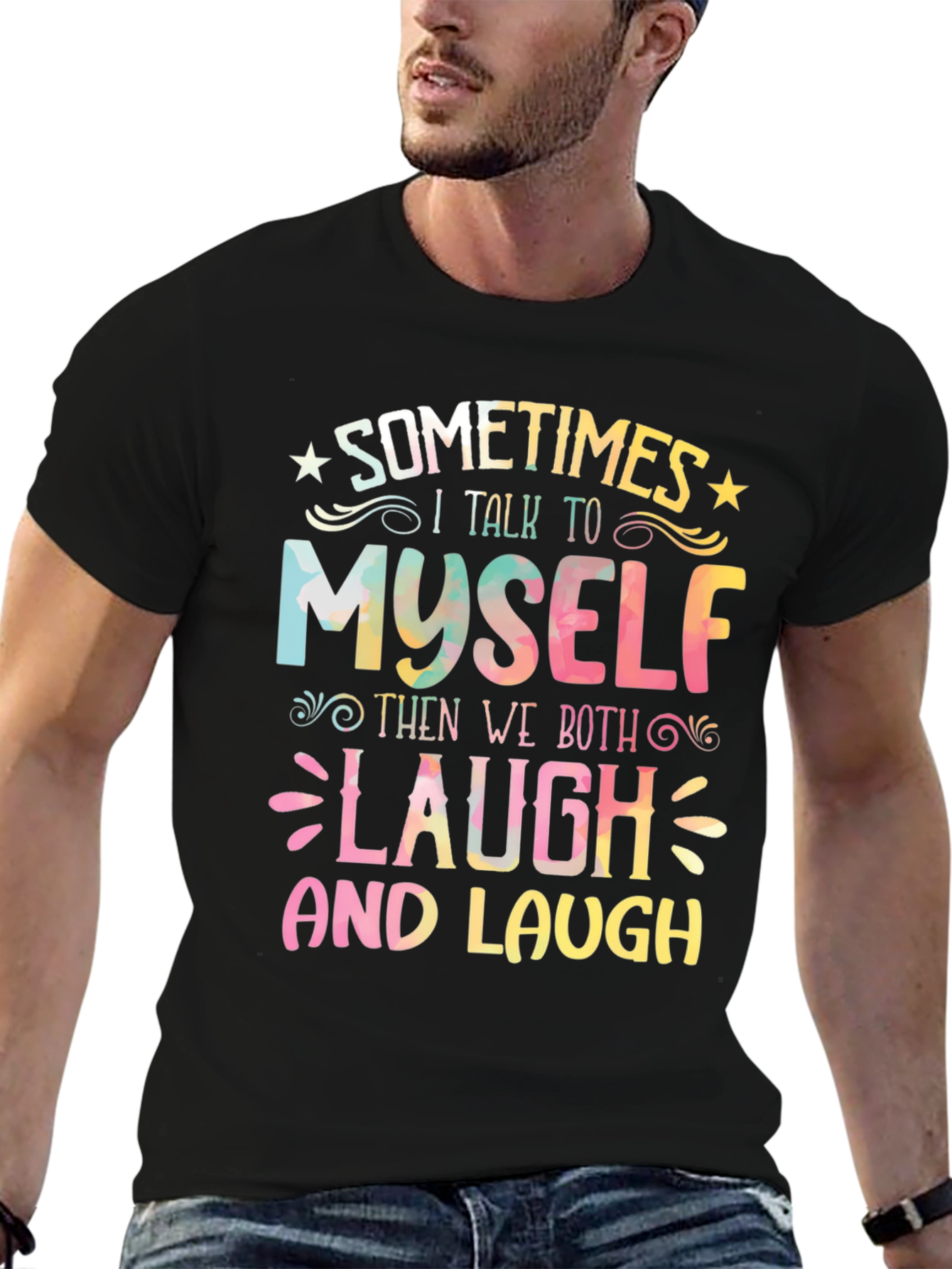 Funny Sometimes I Talk To Myself Graphic Tee