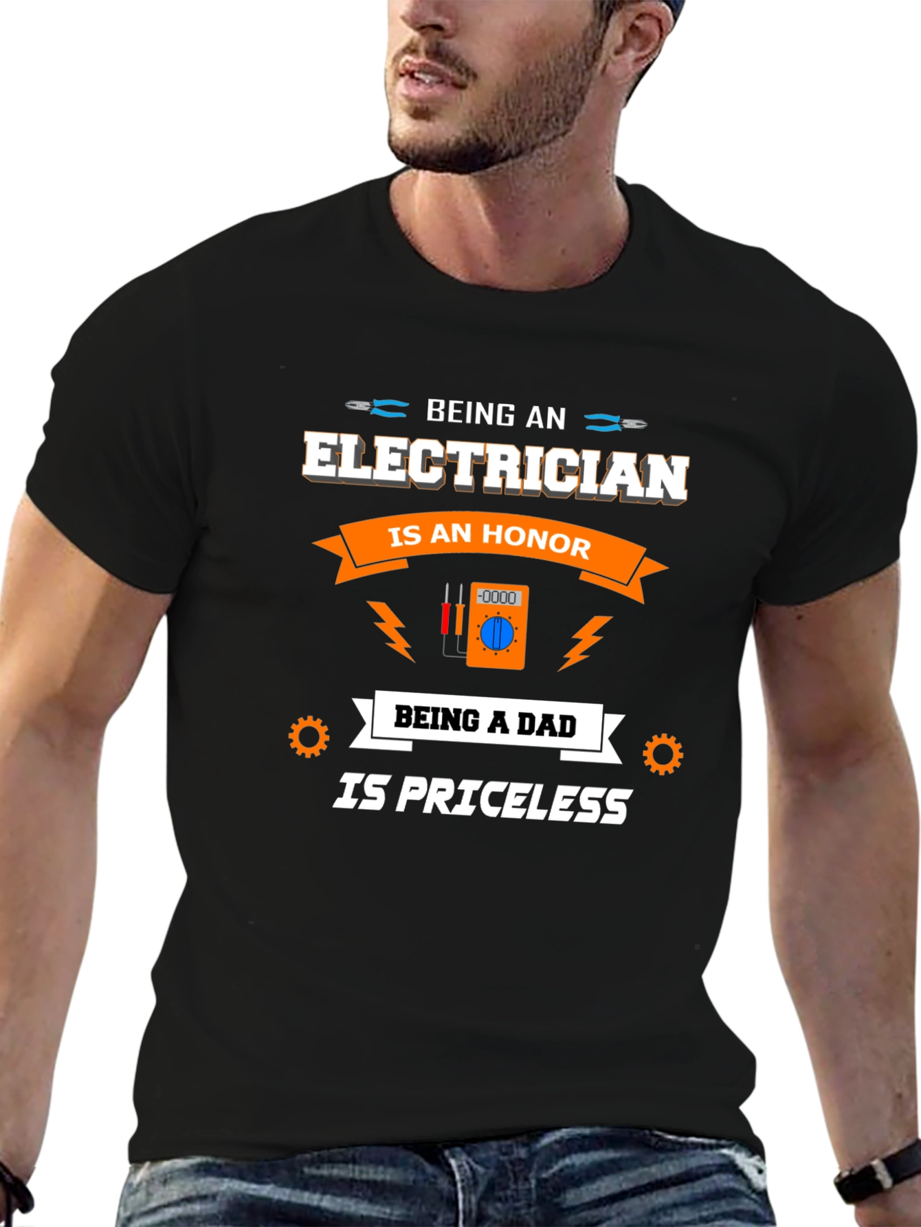 Electrician Dad T-Shirt - Honor Priceless Gift