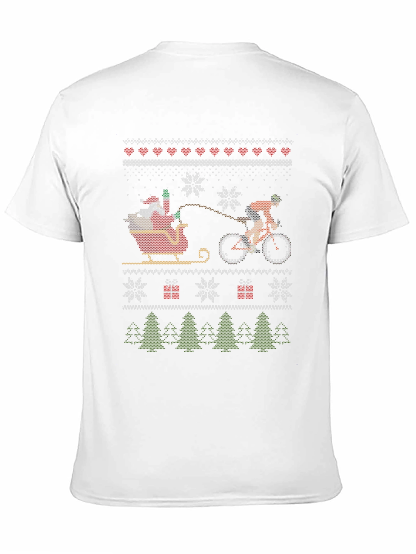 Festive Santa Biker Christmas T-Shirt